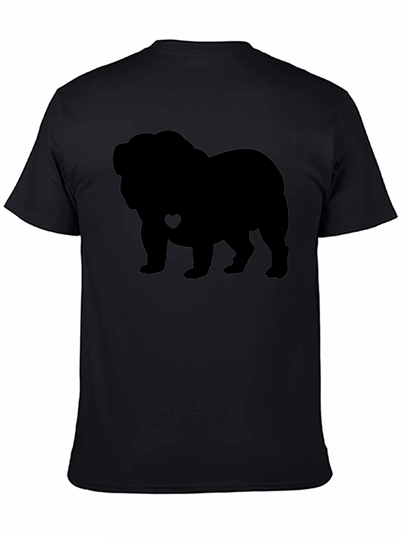 Bulldog Silhouette Graphic Tee - Casual Comfort