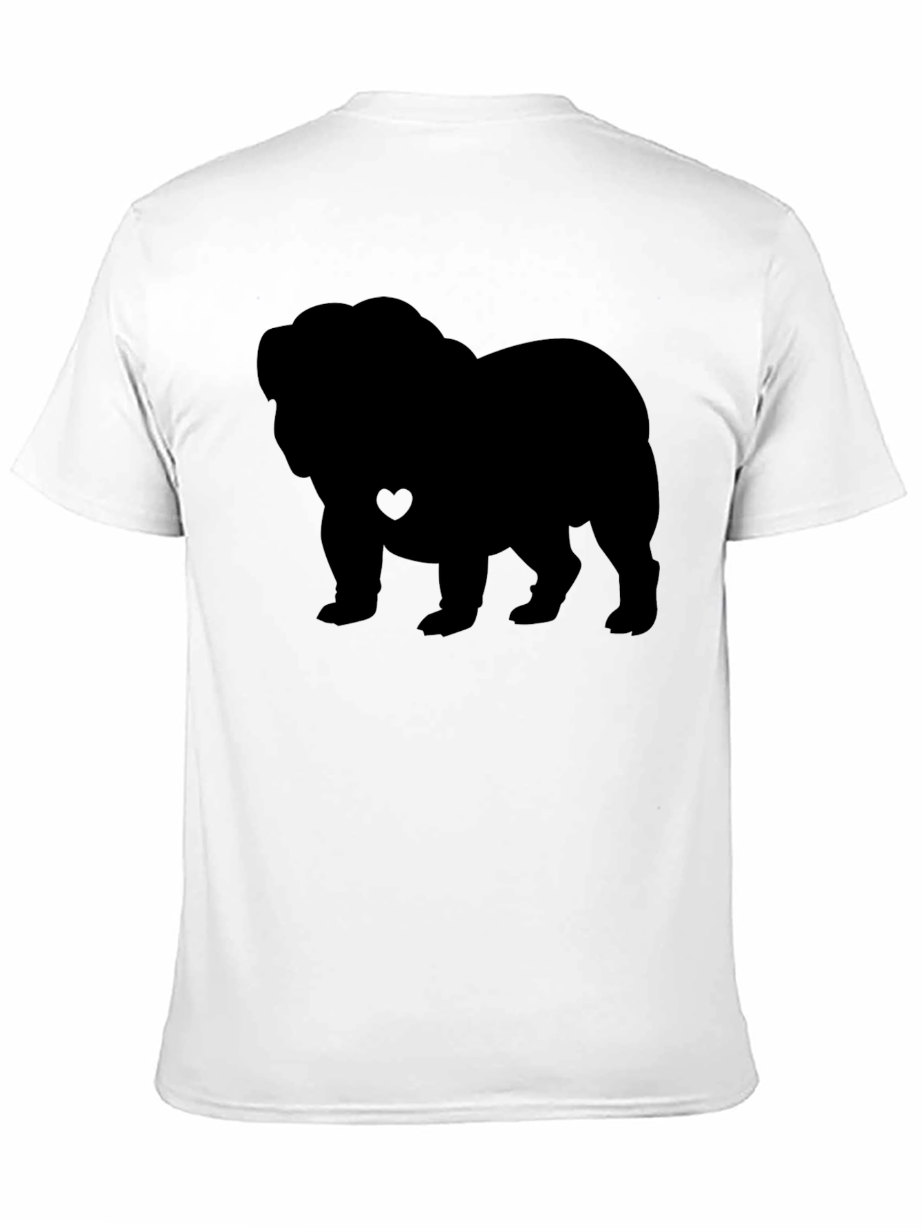 Bulldog Silhouette Graphic Tee - Casual Comfort