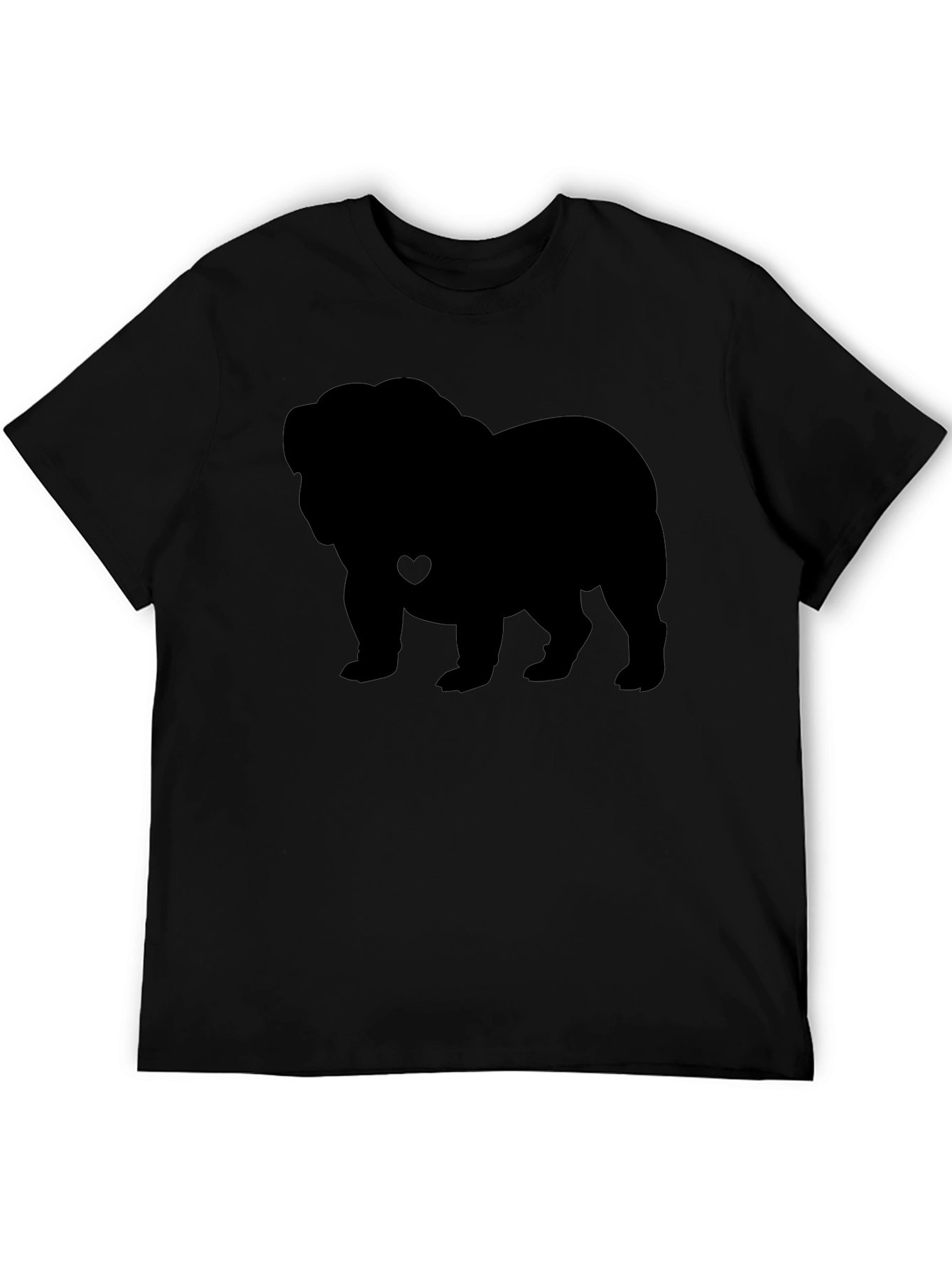 Bulldog Silhouette Graphic Tee - Casual Comfort