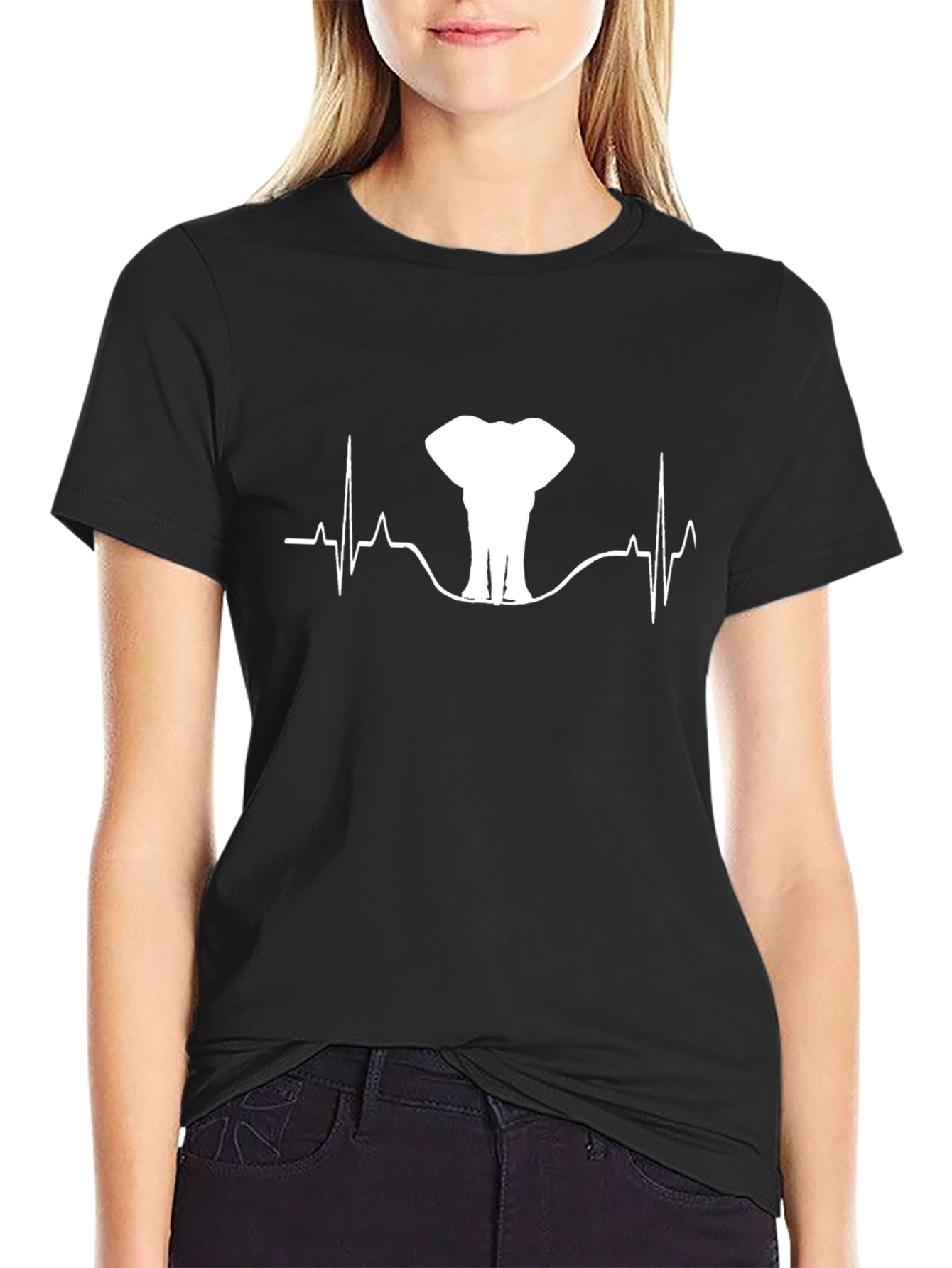 Elephant Heartbeat Graphic T-Shirt