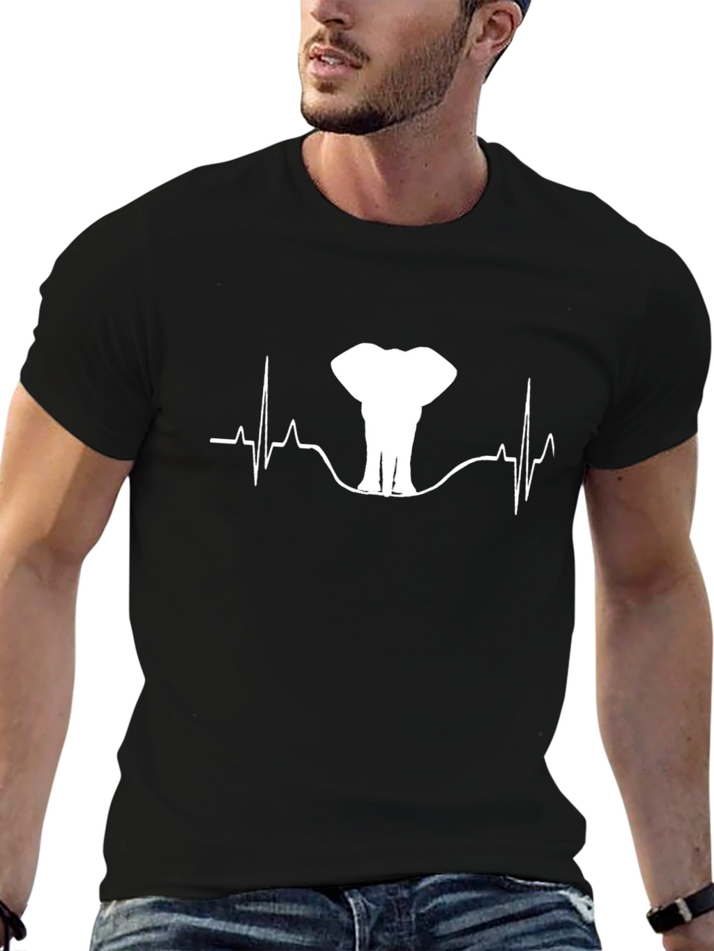 Elephant Heartbeat Graphic T-Shirt