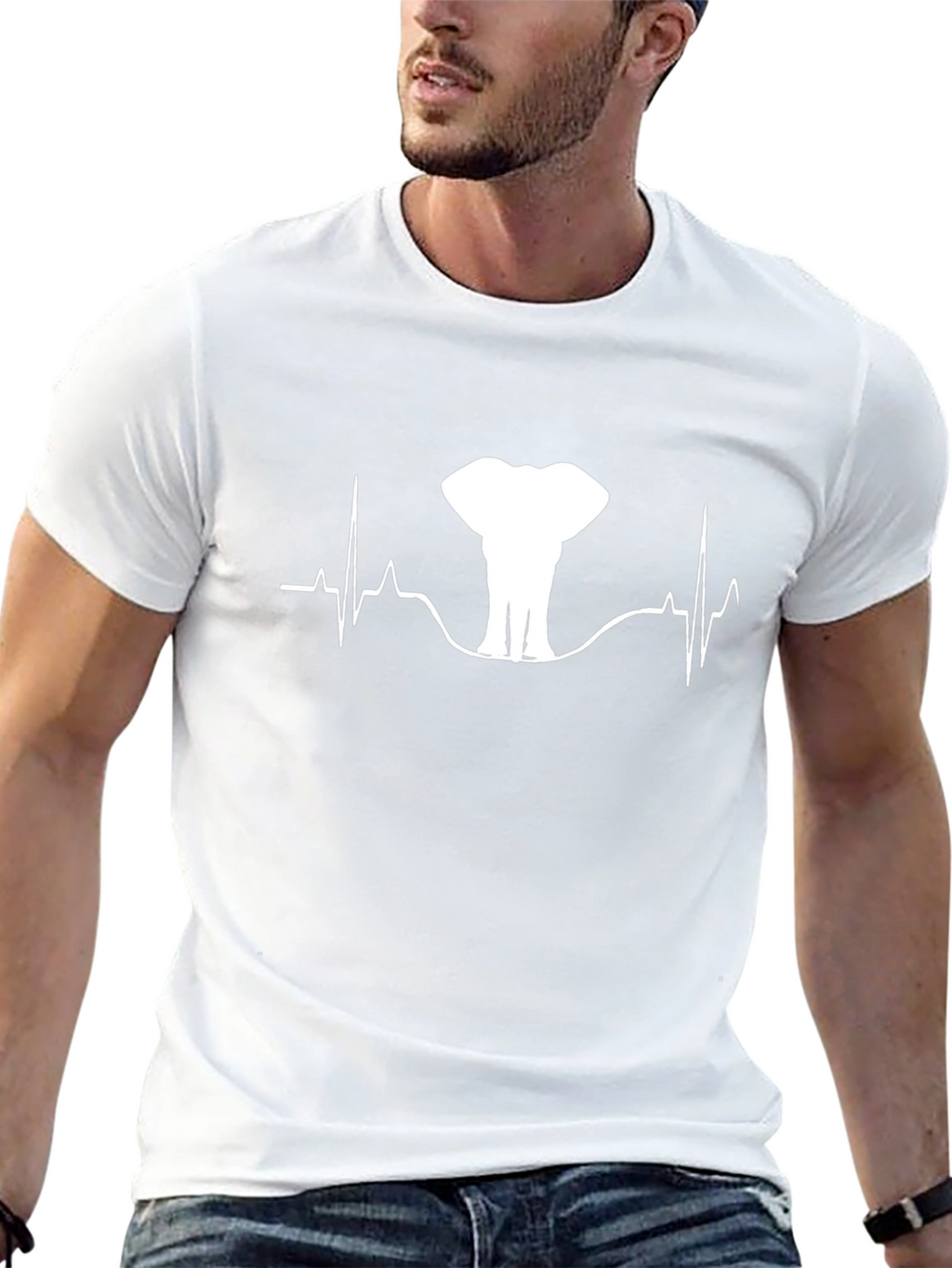 Elephant Heartbeat Graphic T-Shirt