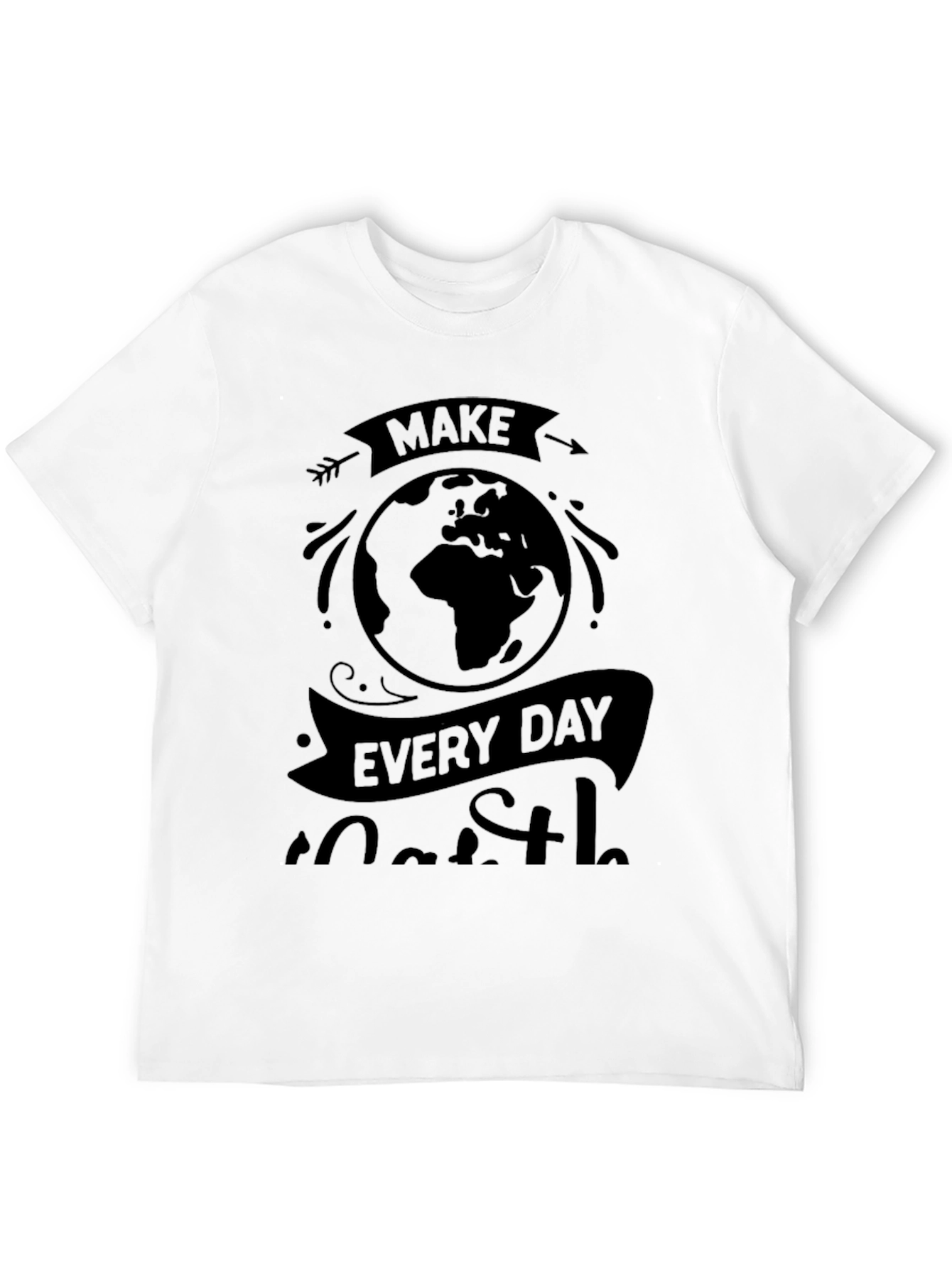Earth Day Graphic Tee - Black