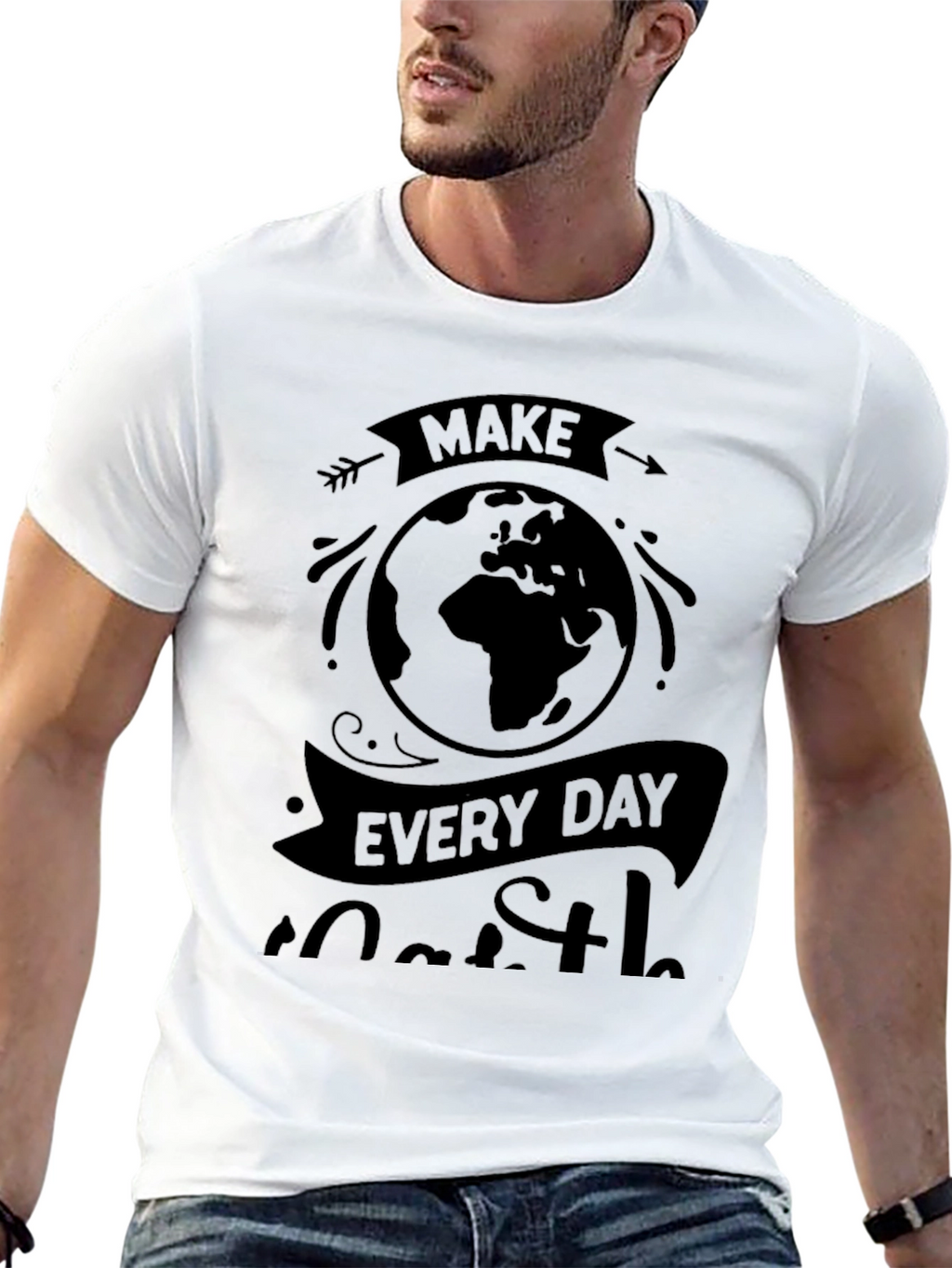 Earth Day Graphic Tee - Black