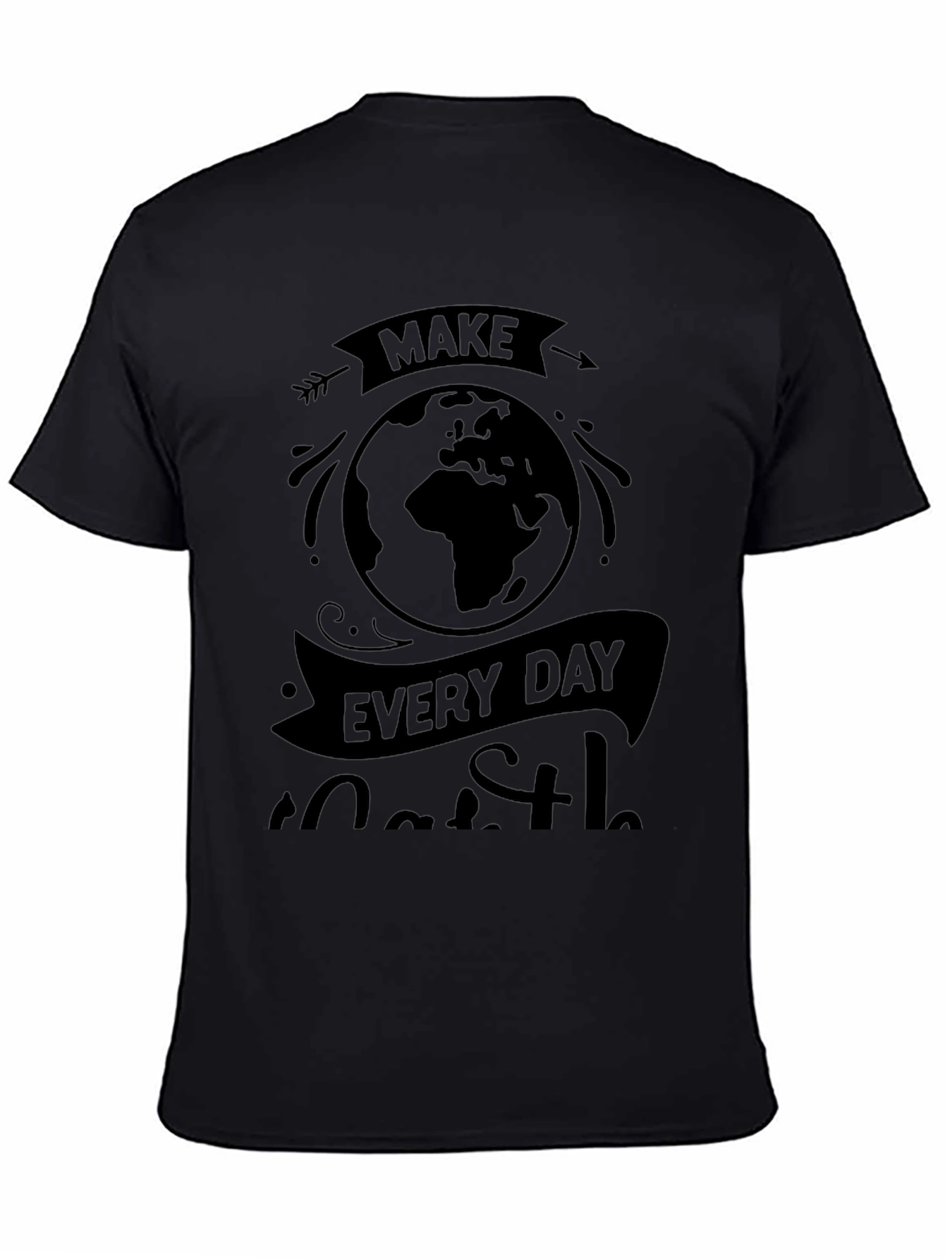 Earth Day Graphic Tee - Black