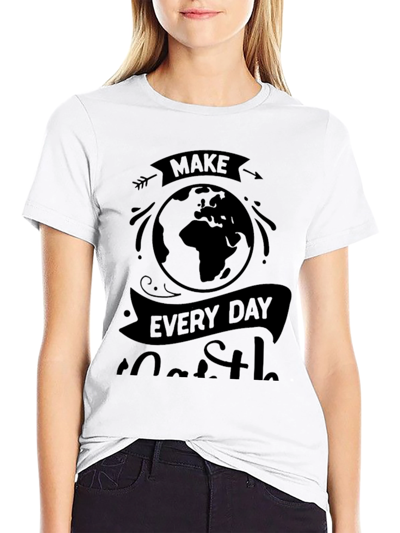 Earth Day Graphic Tee - Black