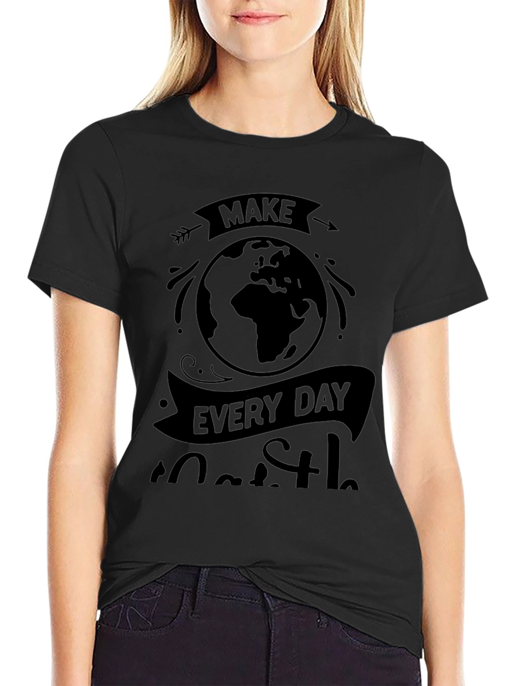 Earth Day Graphic Tee - Black