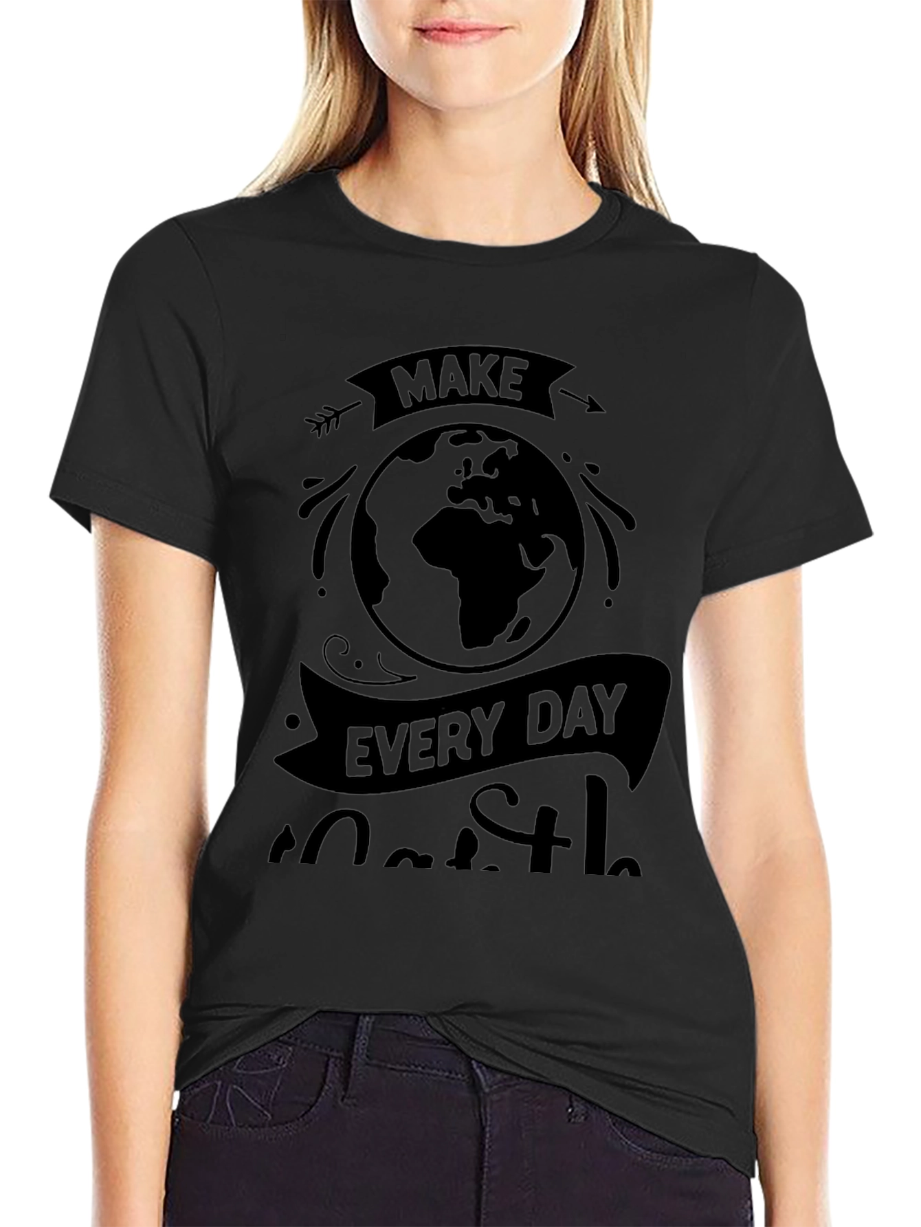 Earth Day Graphic Tee - Black