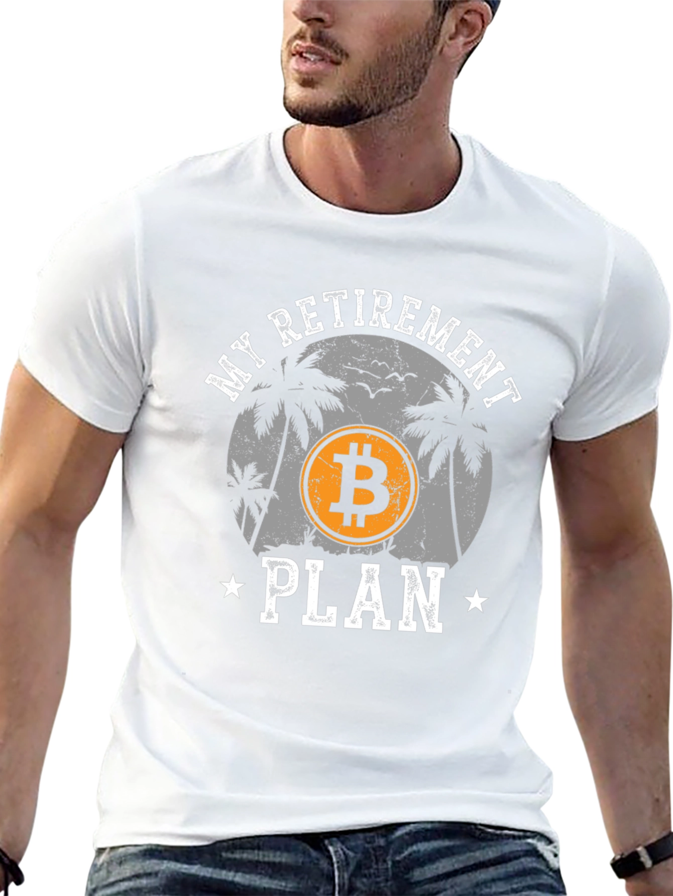 Bitcoin Retirement Plan Black Graphic Tee