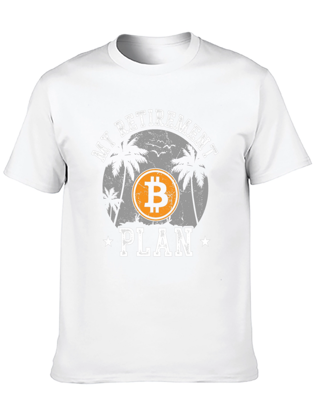 Bitcoin Retirement Plan Black Graphic Tee