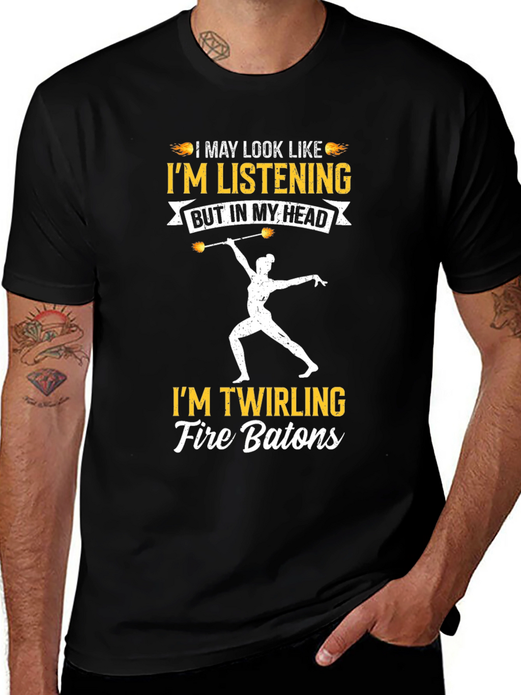 Im Twirling Fire Batons T-Shirt