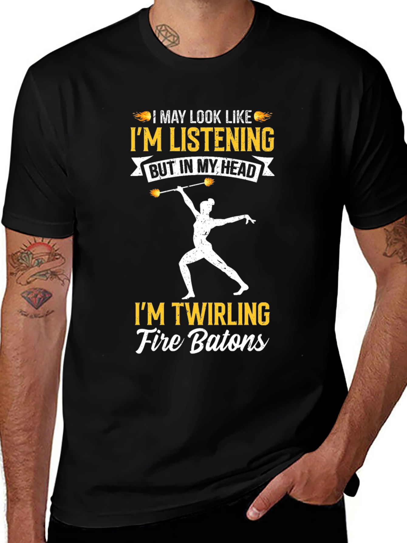 Im Twirling Fire Batons T-Shirt