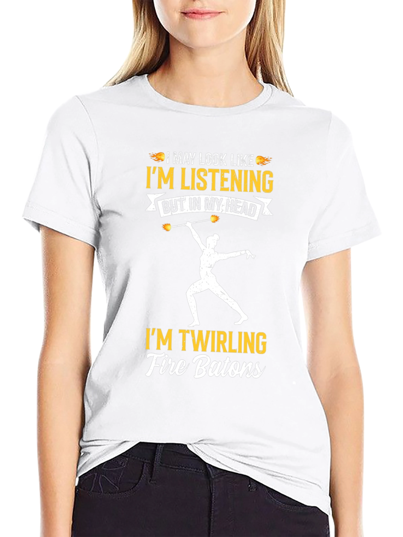 Im Twirling Fire Batons T-Shirt