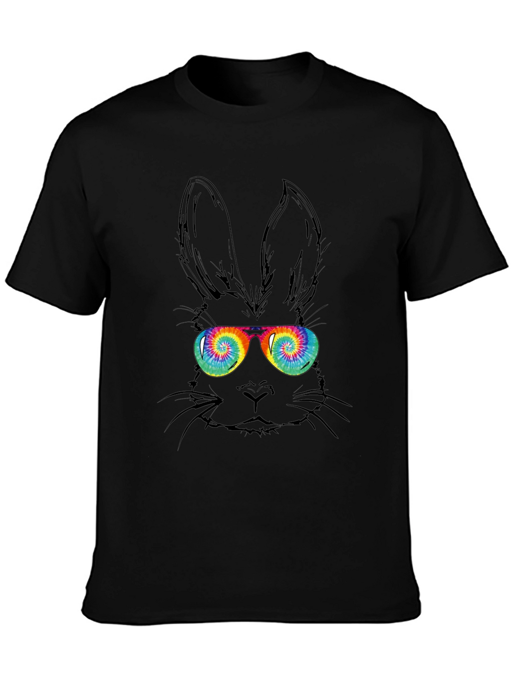 Cool Bunny Tee - Tie Dye Glasses