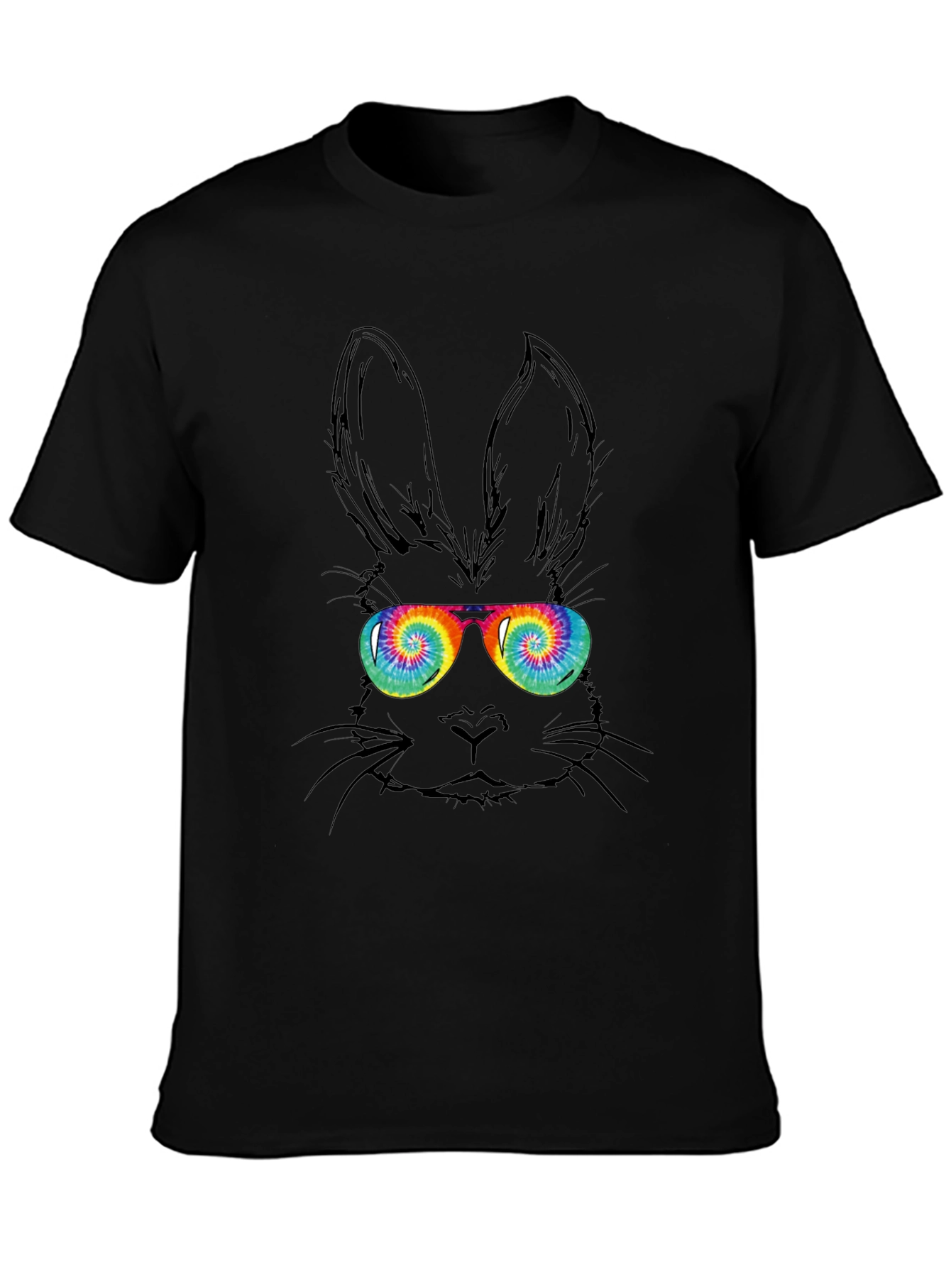 Cool Bunny Tee - Tie Dye Glasses