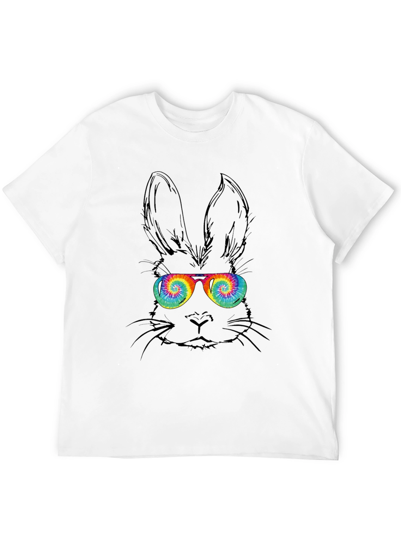 Cool Bunny Tee - Tie Dye Glasses