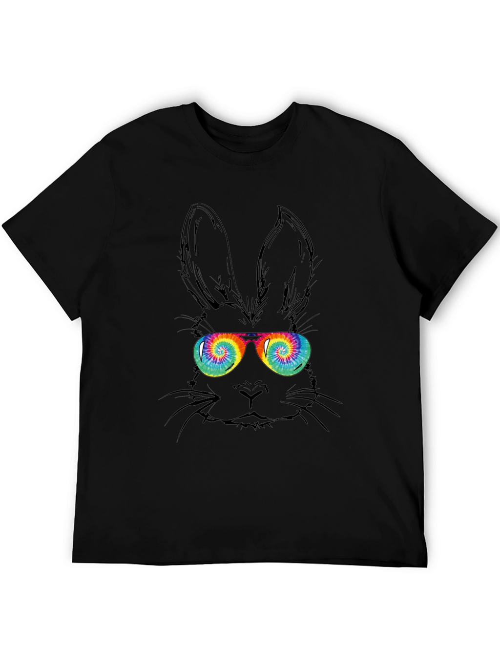 Cool Bunny Tee - Tie Dye Glasses