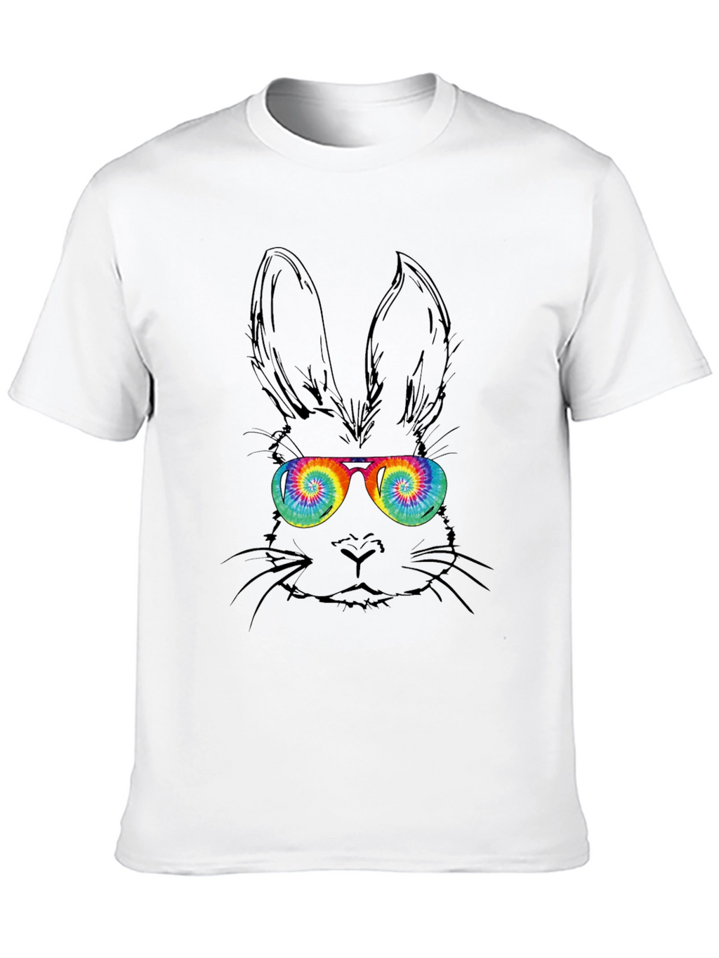 Cool Bunny Tee - Tie Dye Glasses
