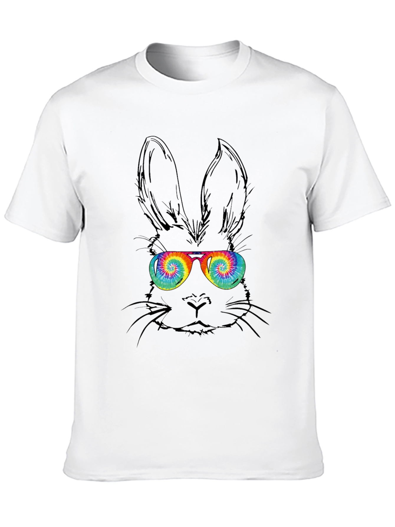 Cool Bunny Tee - Tie Dye Glasses