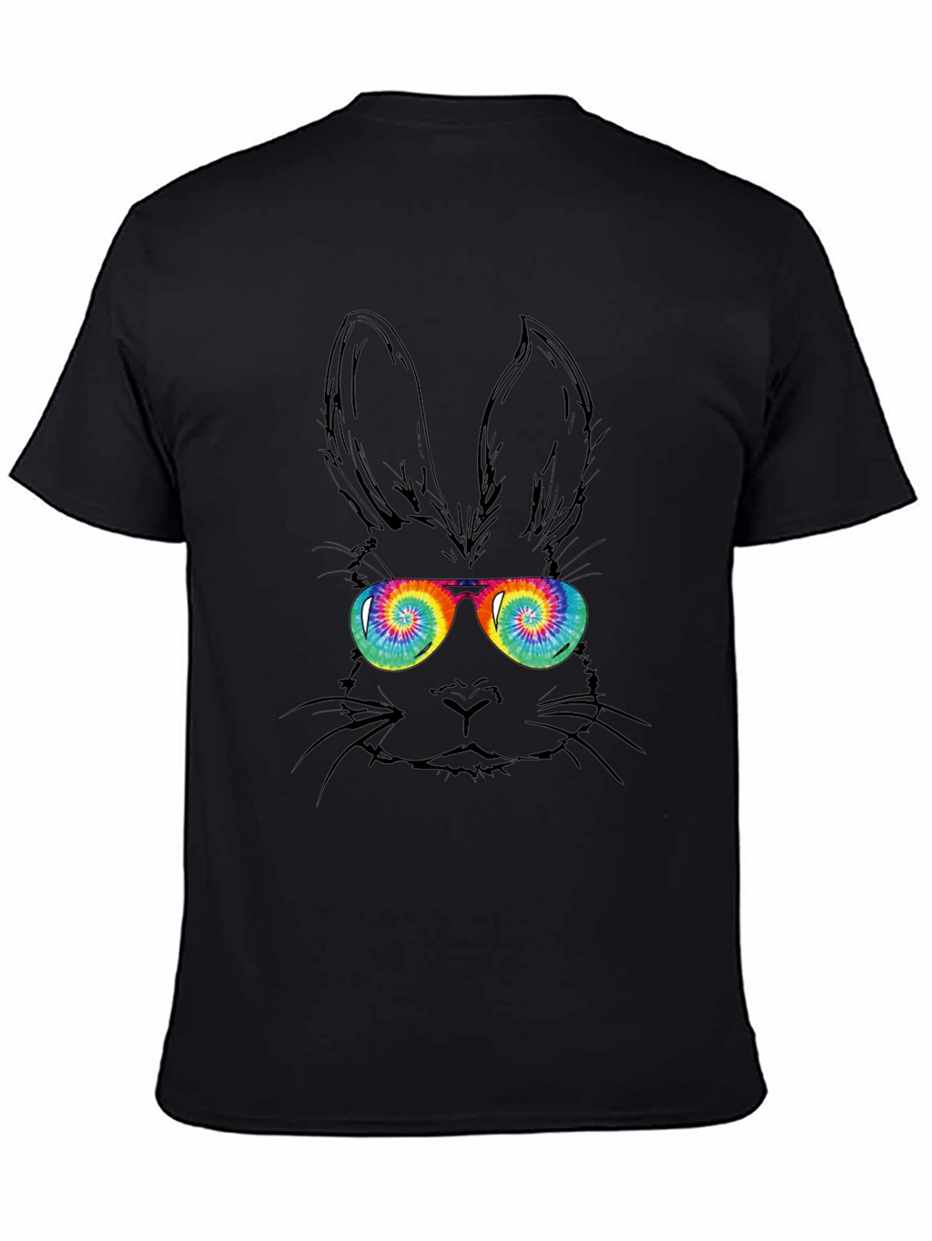 Cool Bunny Tee - Tie Dye Glasses