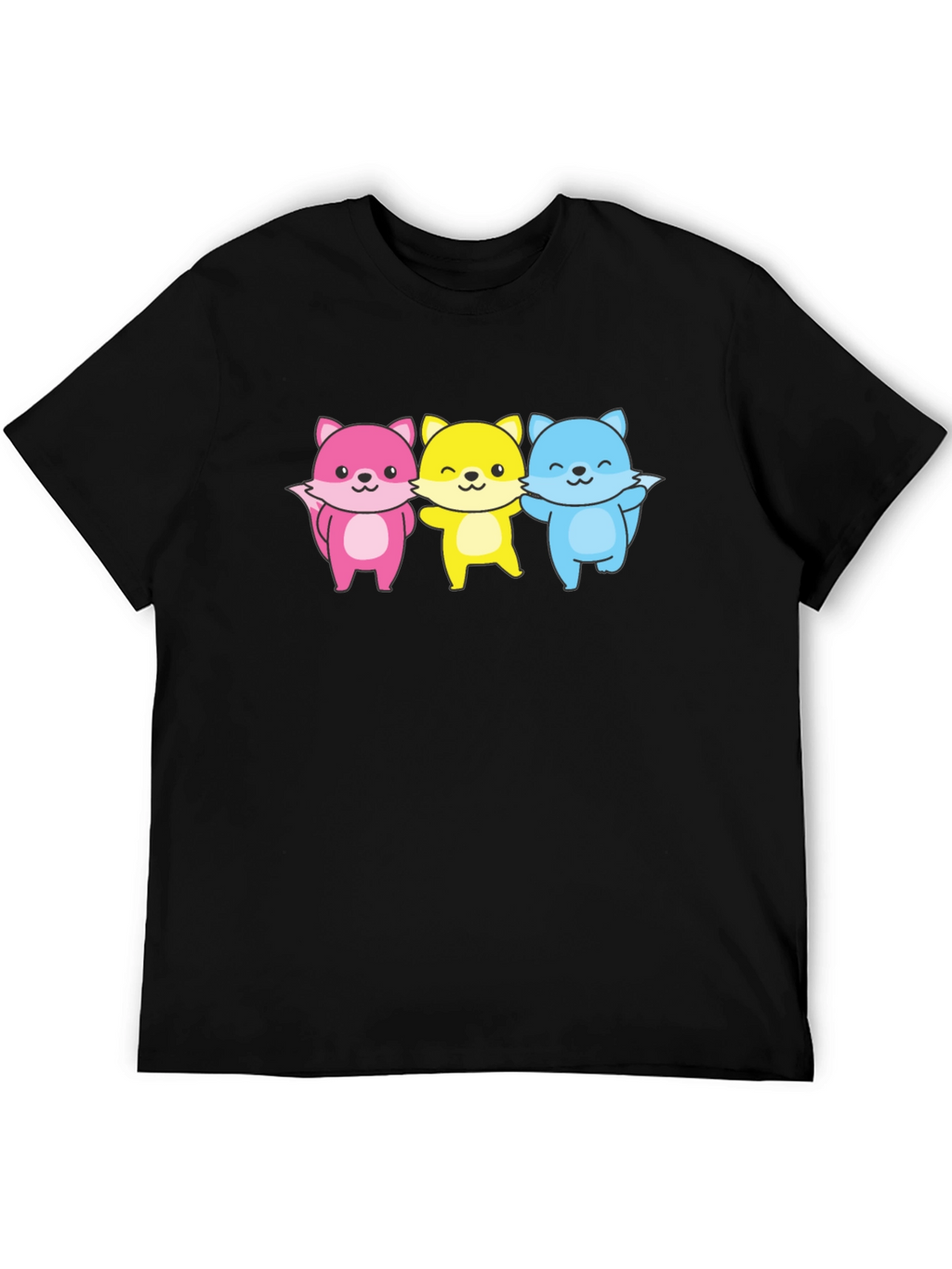 Cute Fox Trio Graphic Tee - Unisex