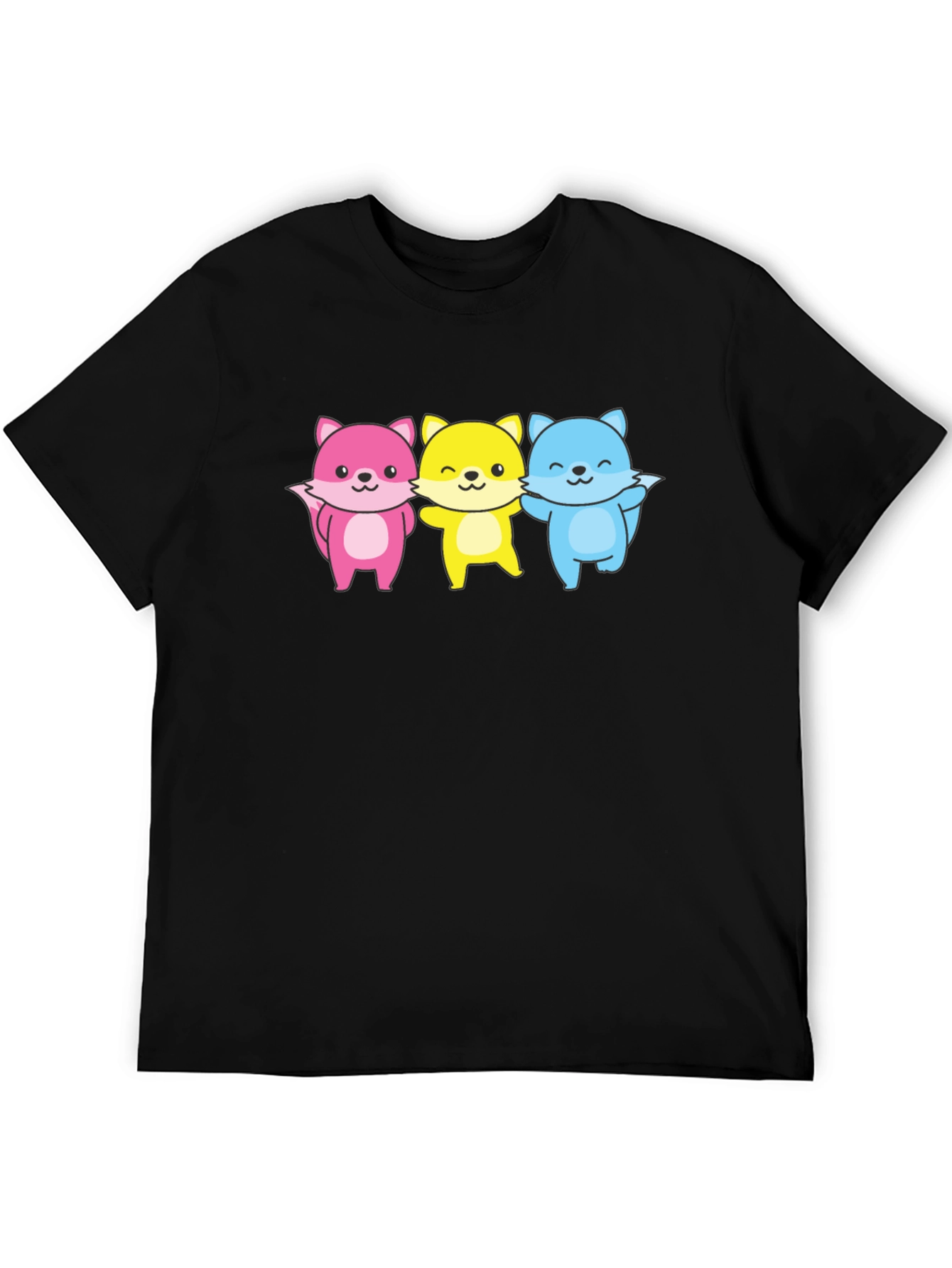 Cute Fox Trio Graphic Tee - Unisex
