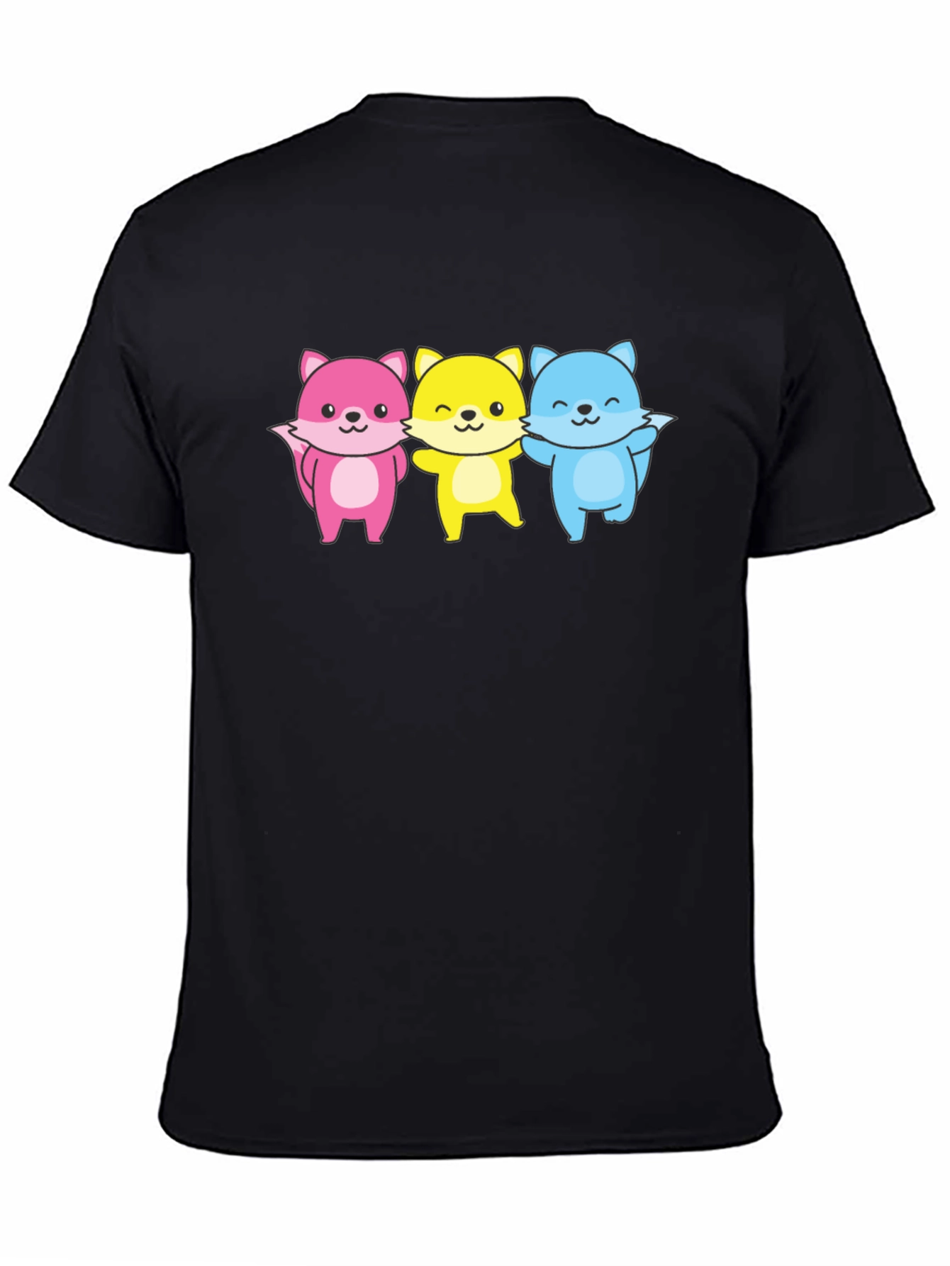 Cute Fox Trio Graphic Tee - Unisex