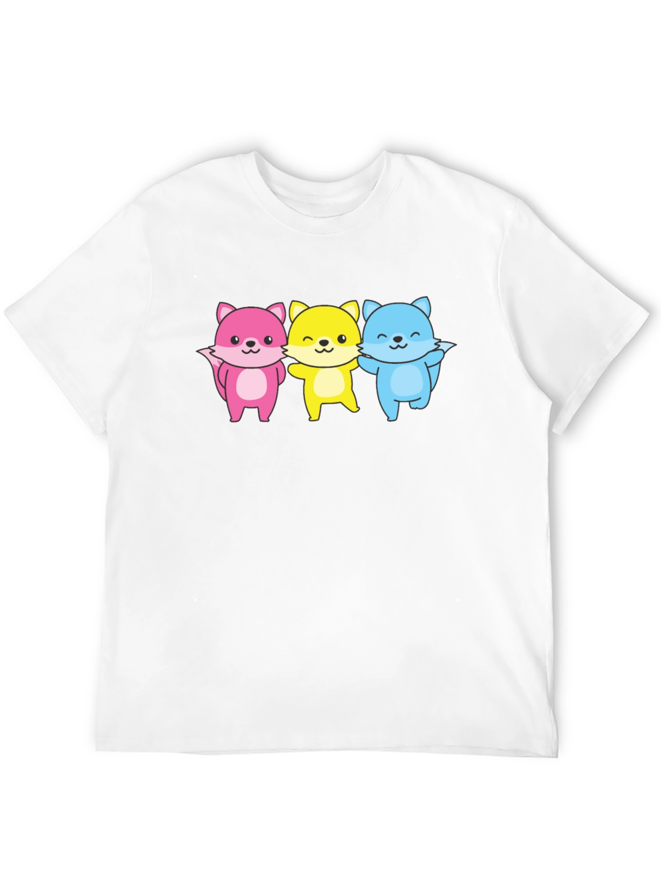 Cute Fox Trio Graphic Tee - Unisex