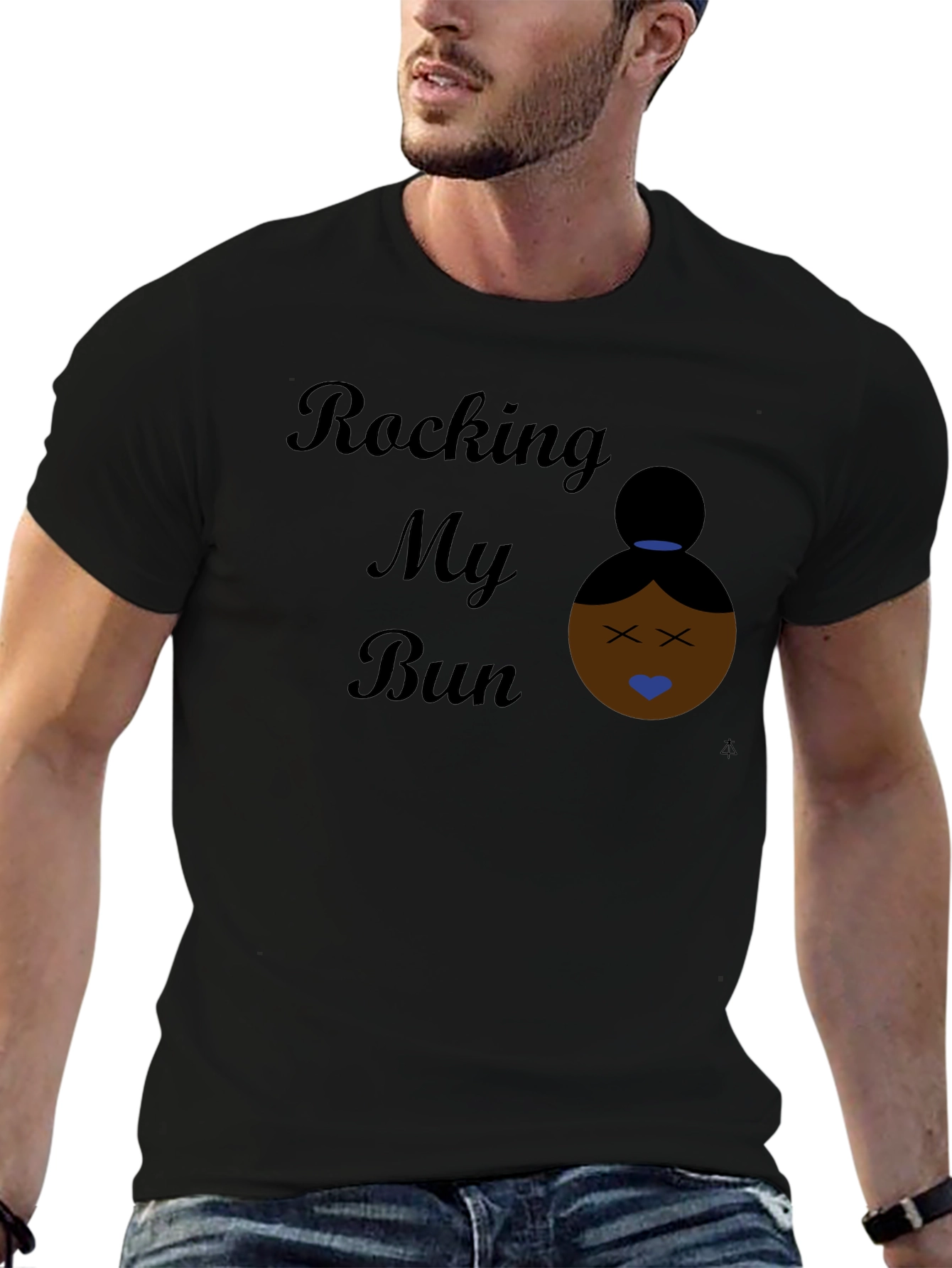 Rocking My Bun Black Graphic Tee