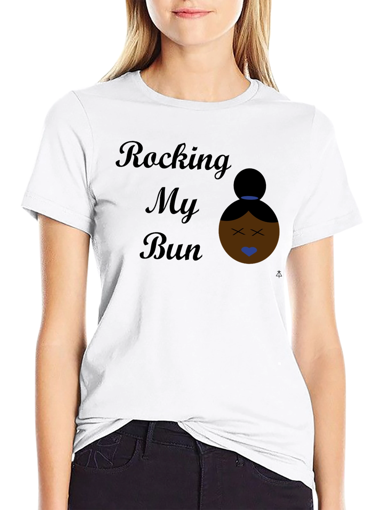 Rocking My Bun Black Graphic Tee