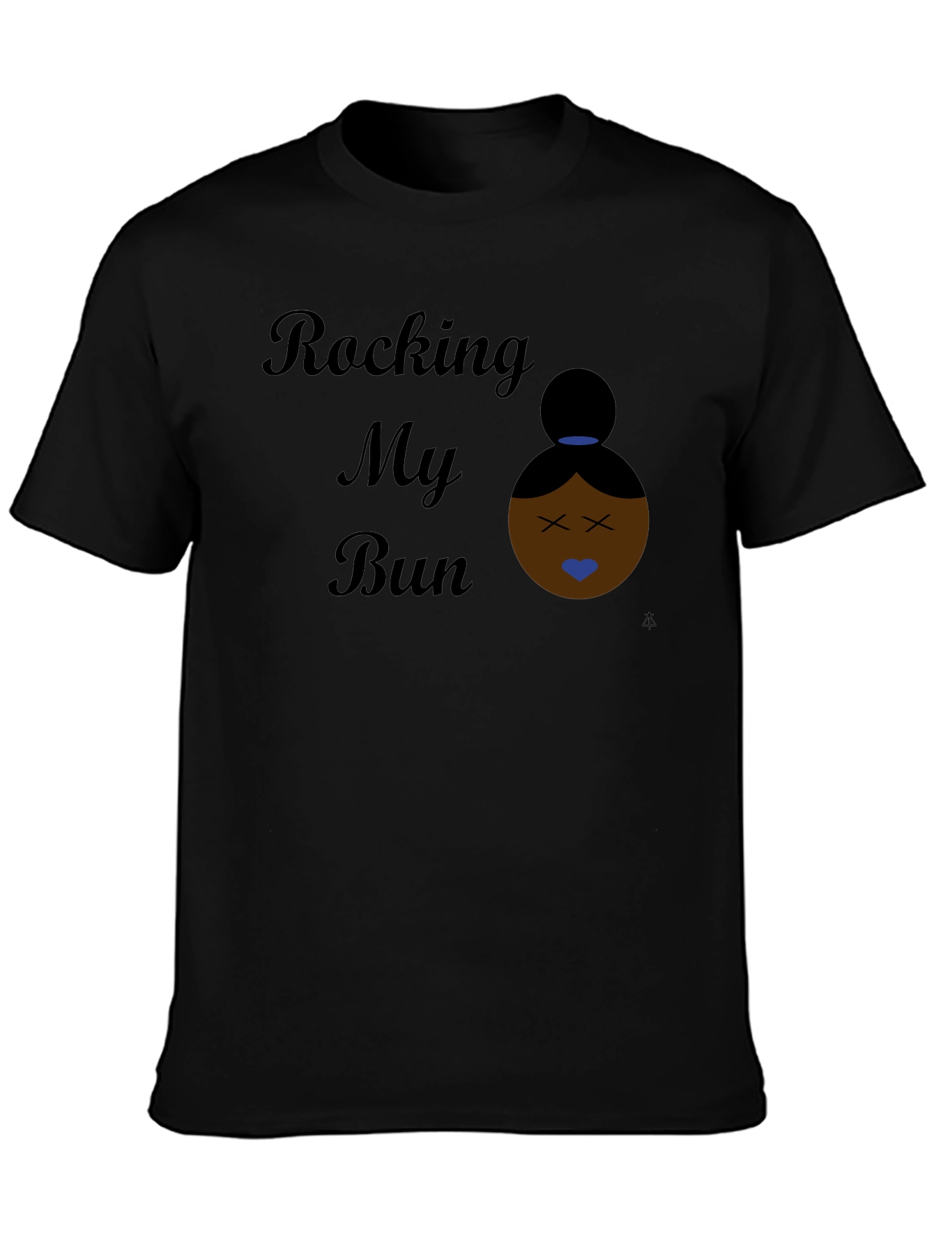 Rocking My Bun Black Graphic Tee