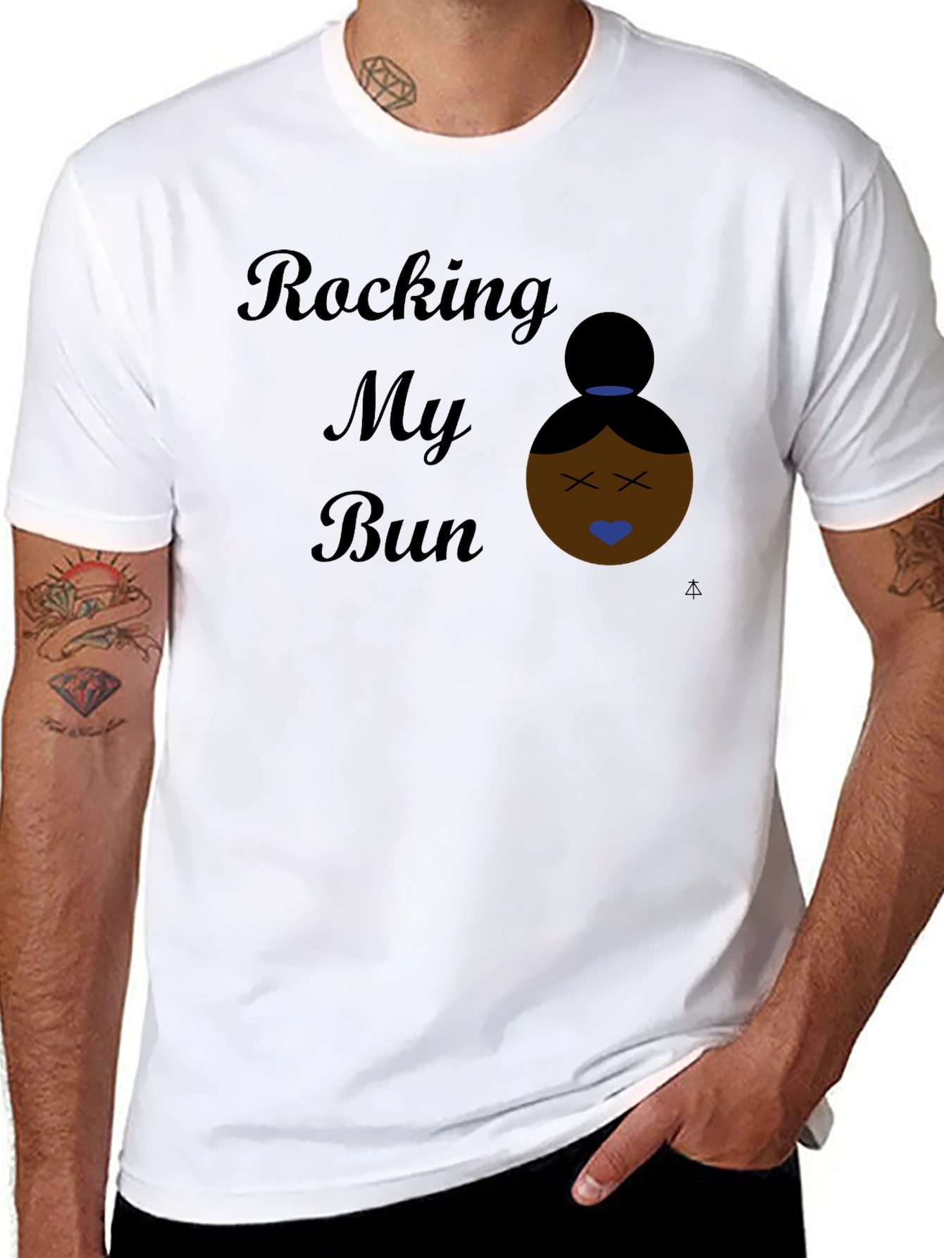 Rocking My Bun Black Graphic Tee