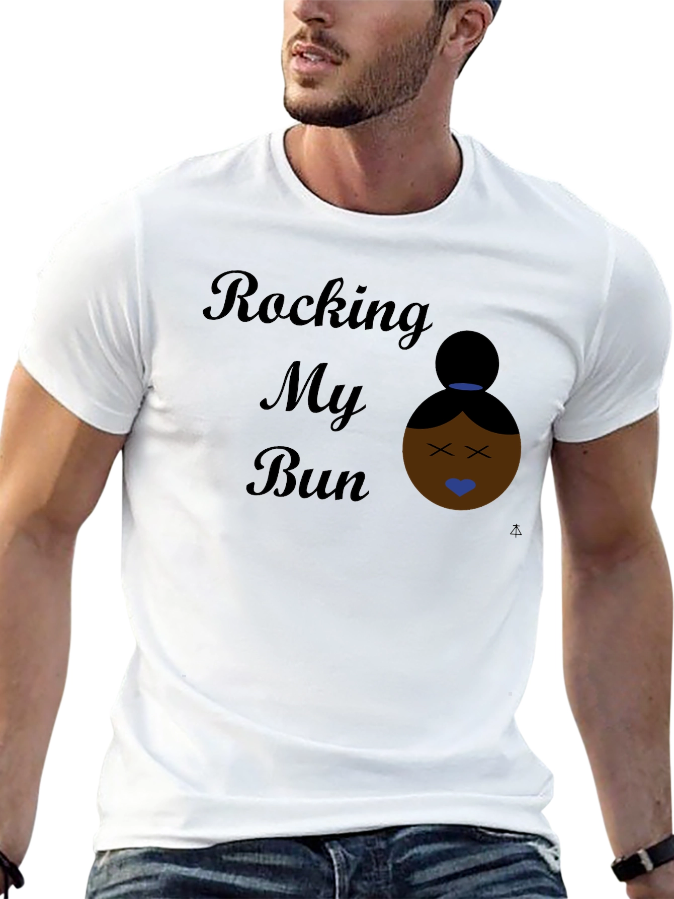 Rocking My Bun Black Graphic Tee