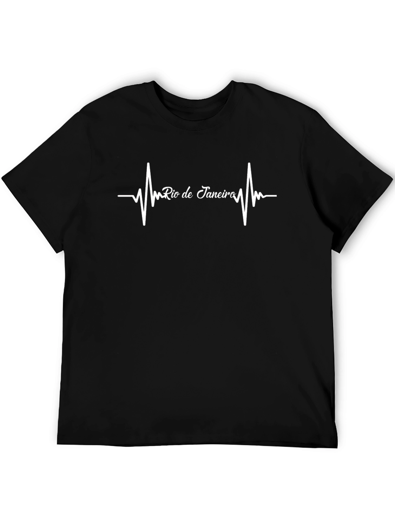 Rio de Janeiro Heartbeat Graphic Tee - Stylish Comfort