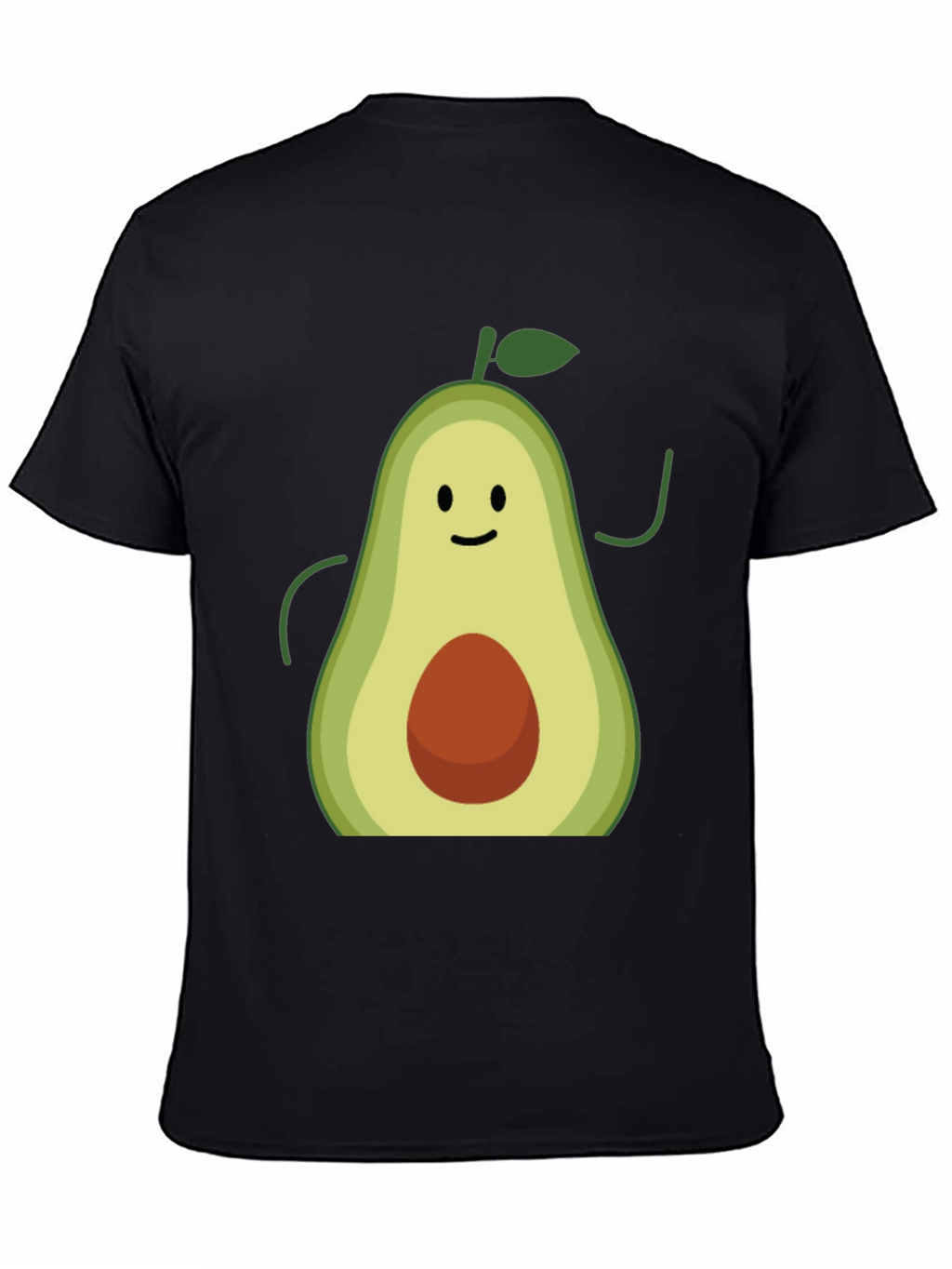 Avocado Graphic Tee - Black Cotton T-Shirt