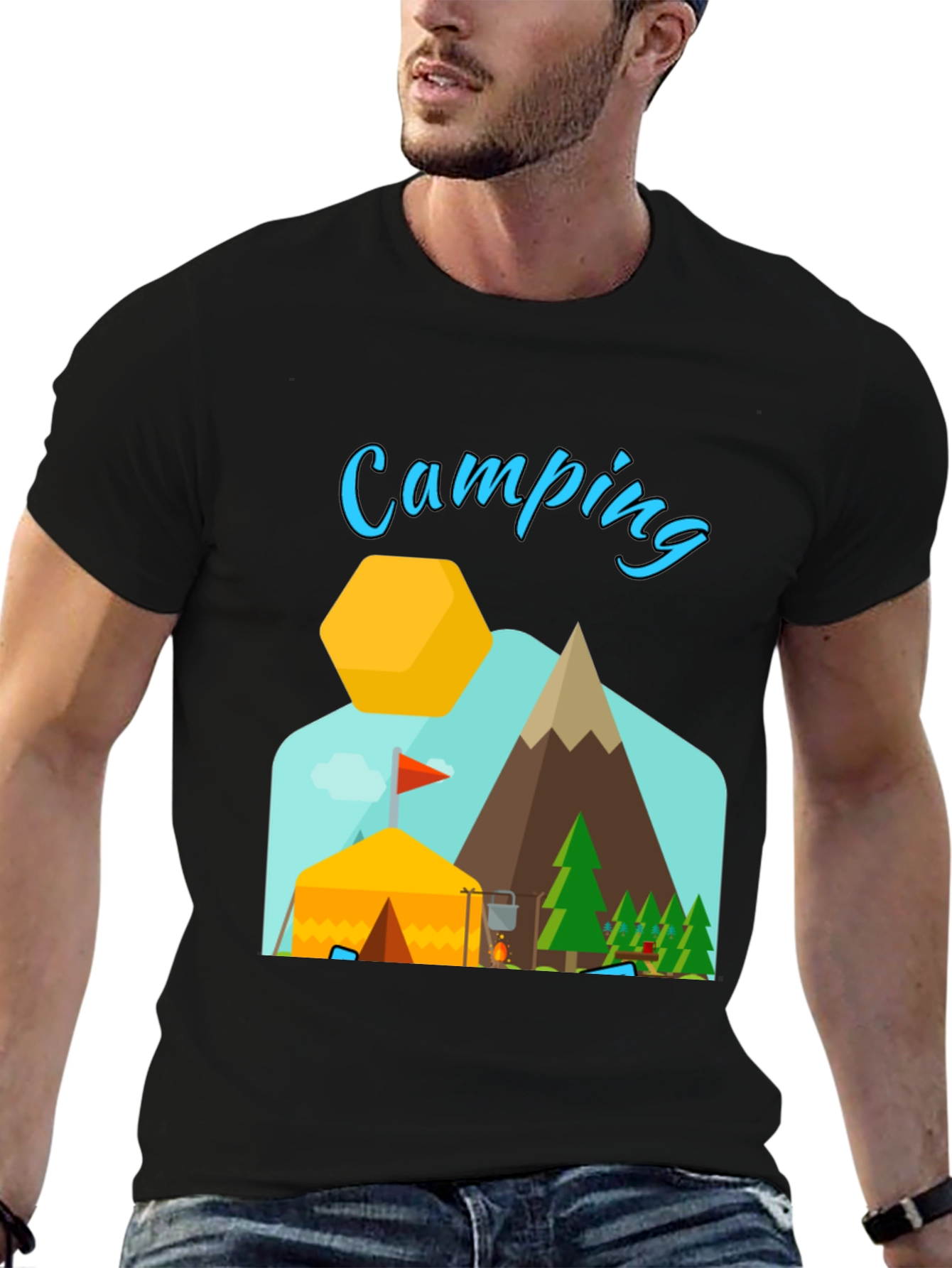 Camping Adventure Graphic T-Shirt