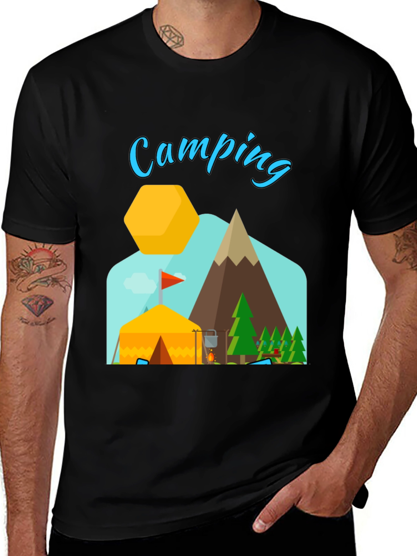 Camping Adventure Graphic T-Shirt