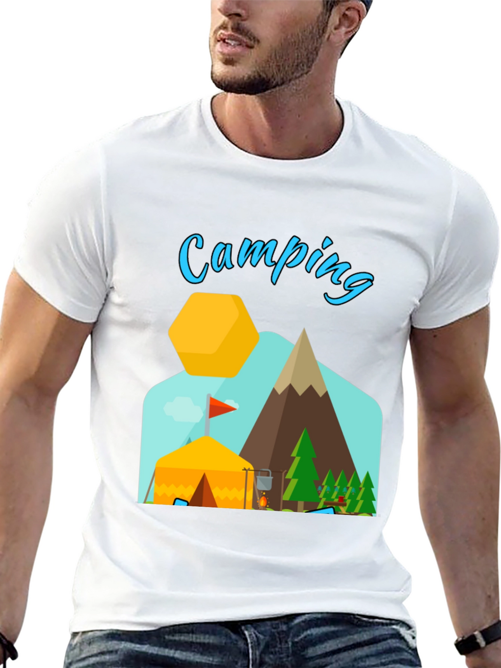 Camping Adventure Graphic T-Shirt