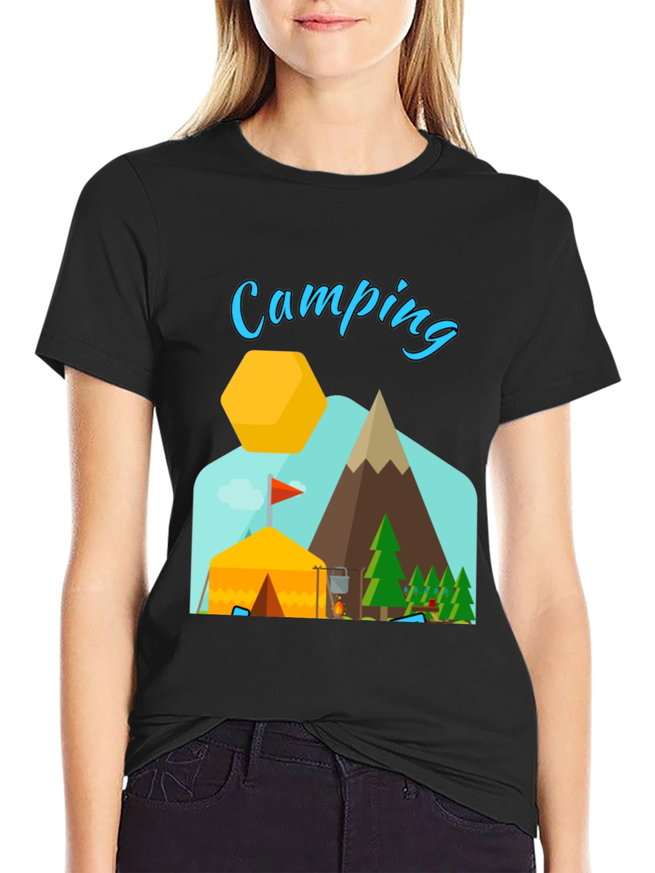 Camping Adventure Graphic T-Shirt