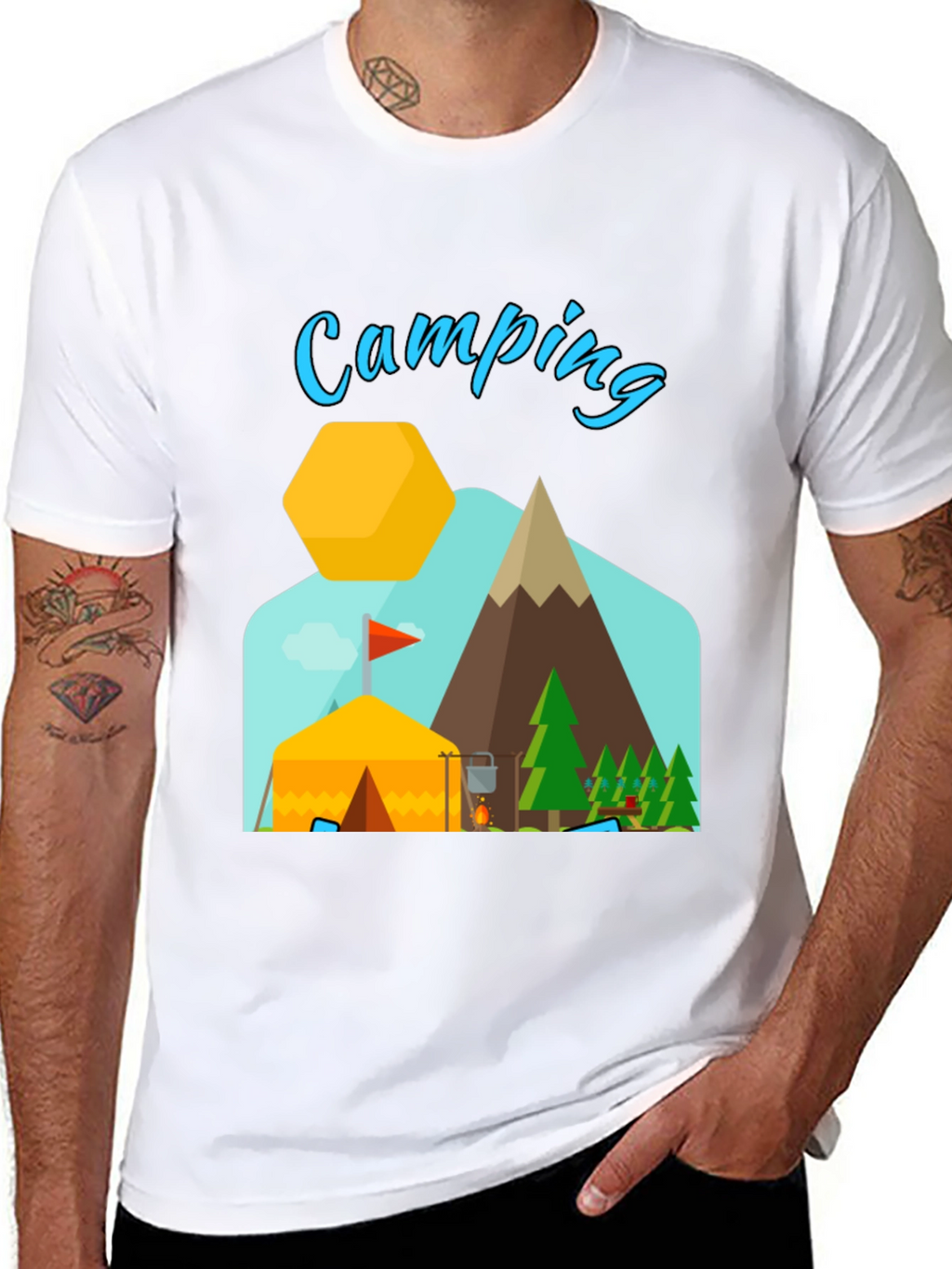 Camping Adventure Graphic T-Shirt