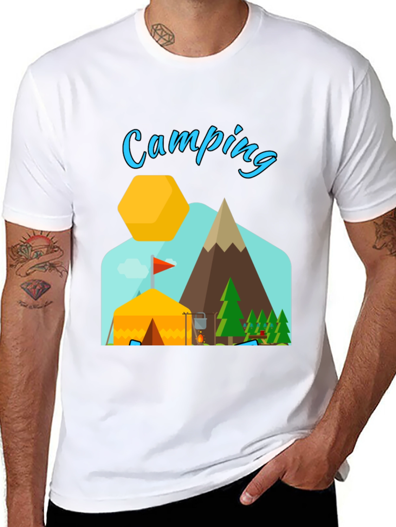 Camping Adventure Graphic T-Shirt