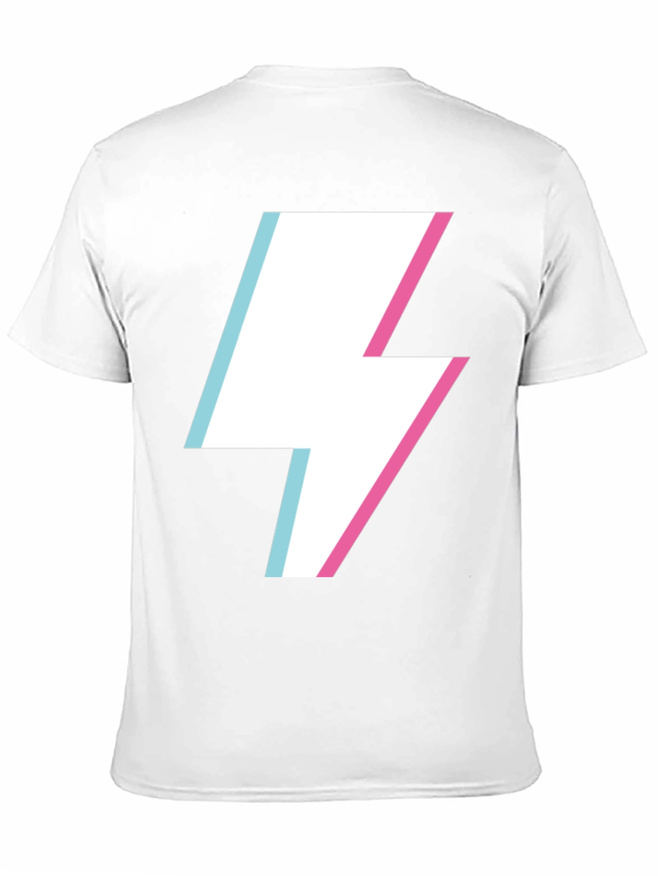 Lightning Bolt Graphic Tee - Black Cotton Casual Shirt