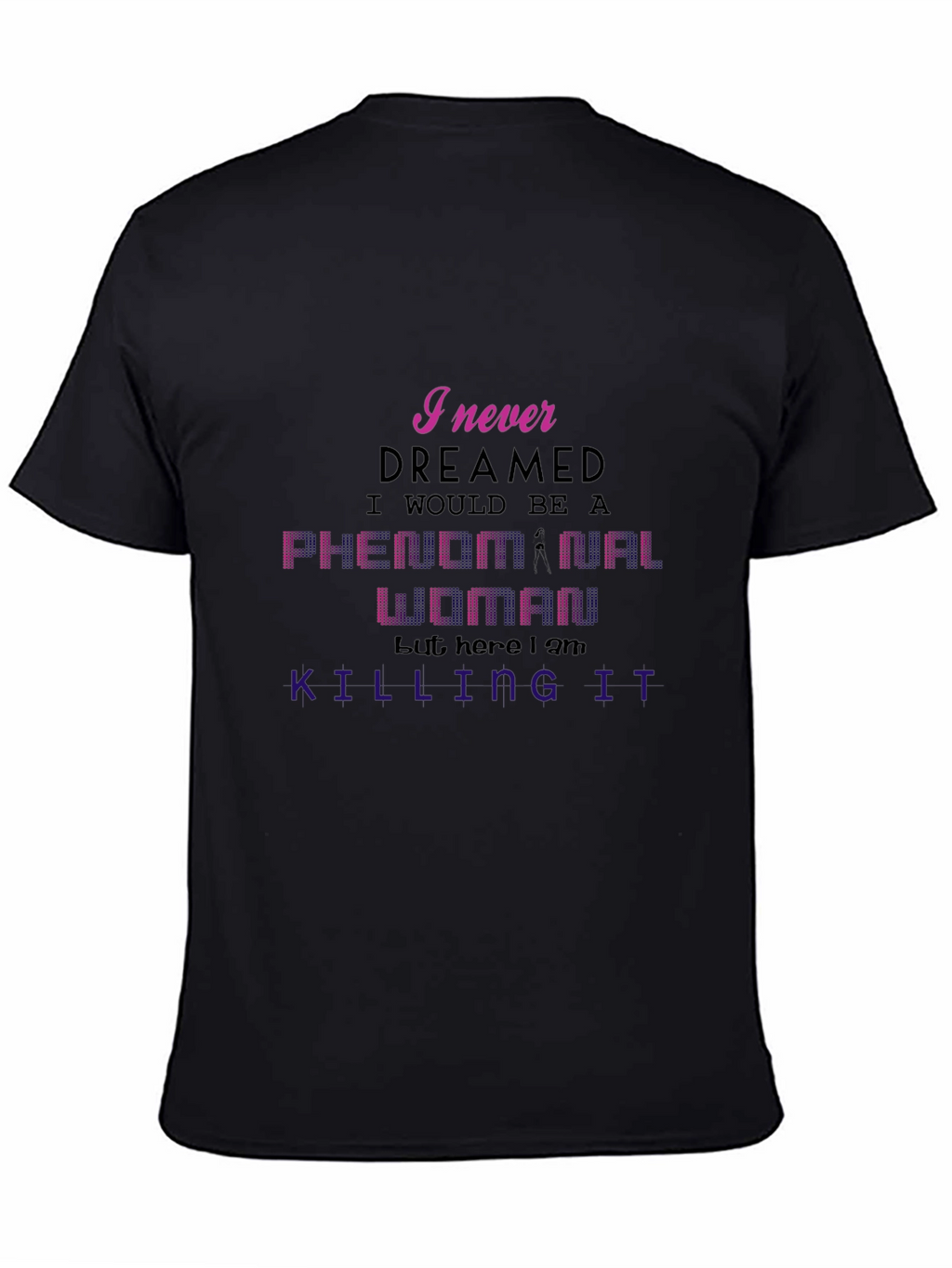 Phenomenal Woman Graphic Tee - Black