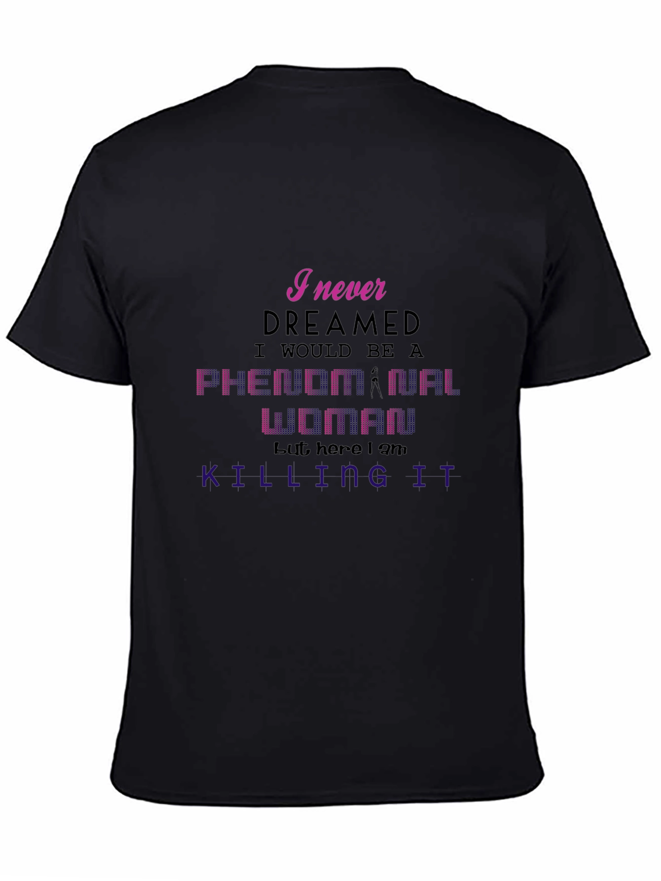 Phenomenal Woman Graphic Tee - Black