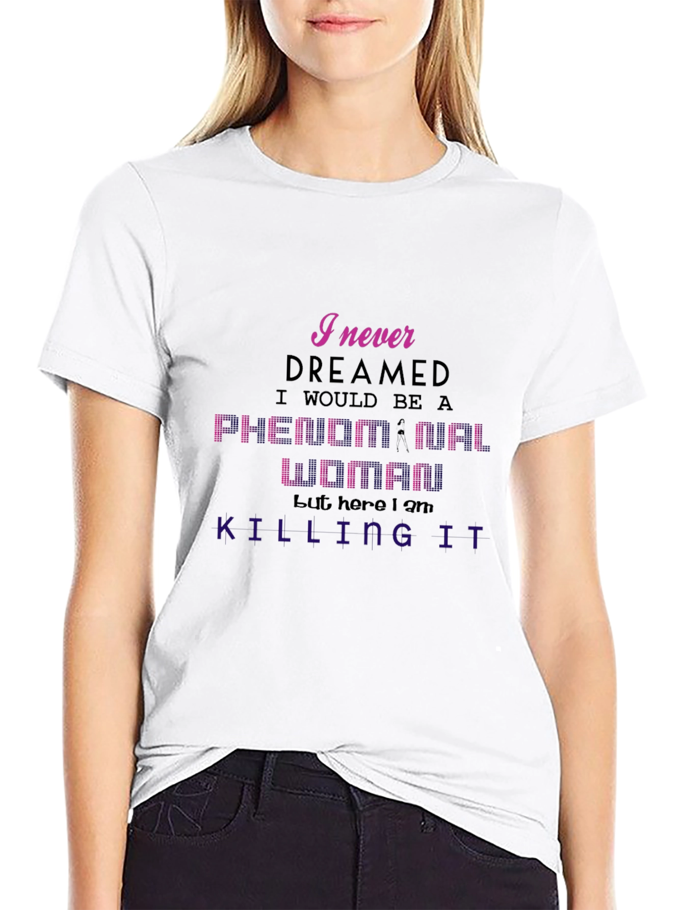 Phenomenal Woman Graphic Tee - Black
