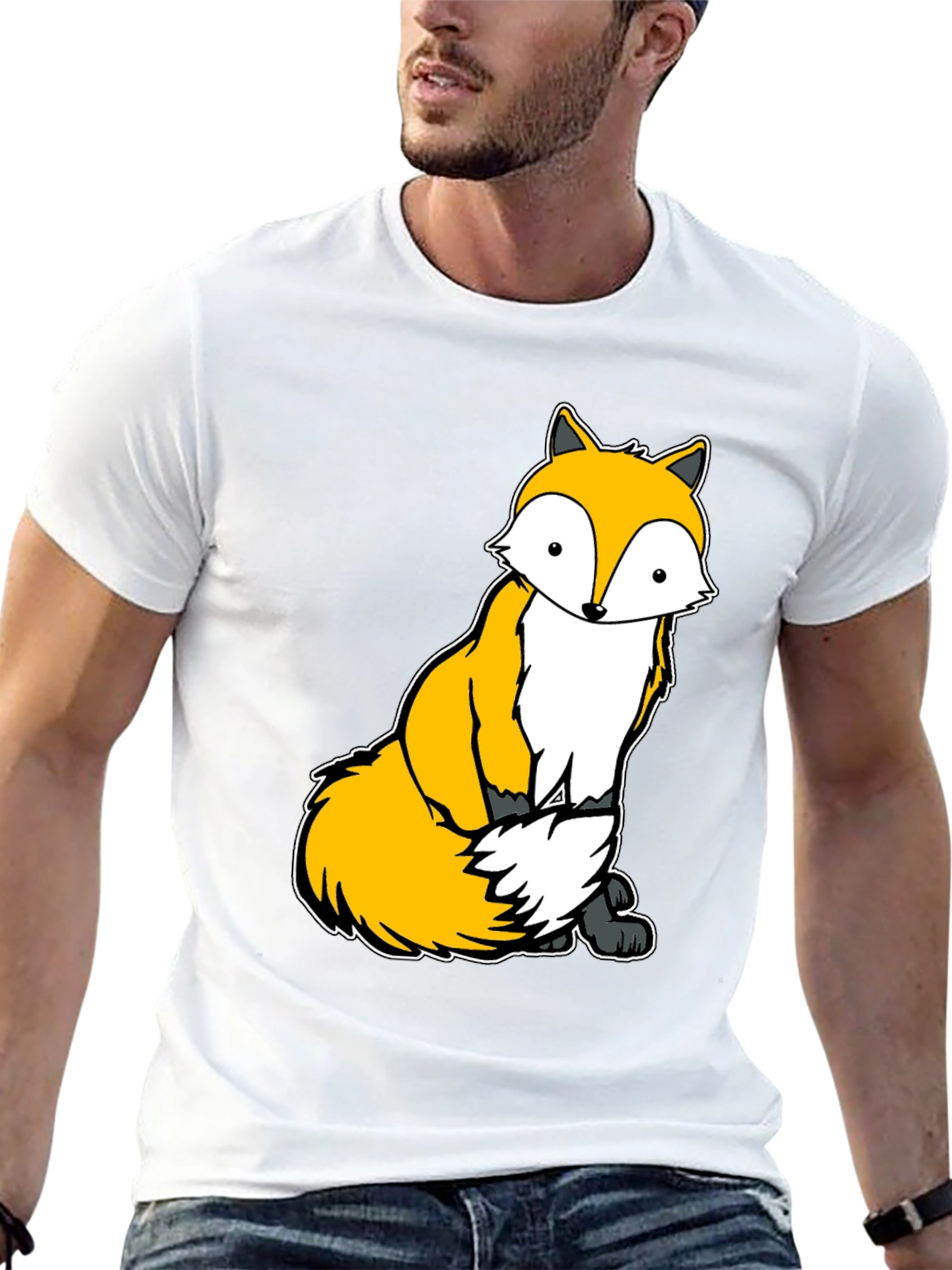 Cute Fox Graphic Tee - Unisex Soft Cotton T-Shirt