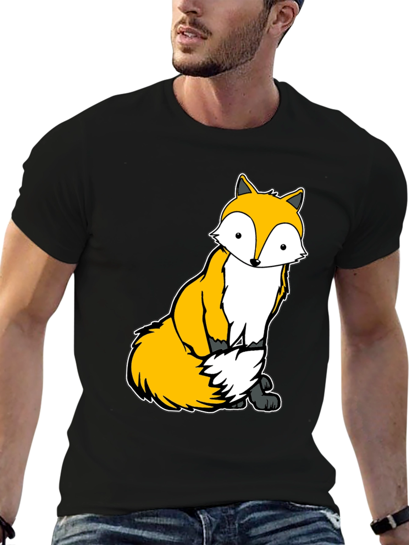 Cute Fox Graphic Tee - Unisex Soft Cotton T-Shirt