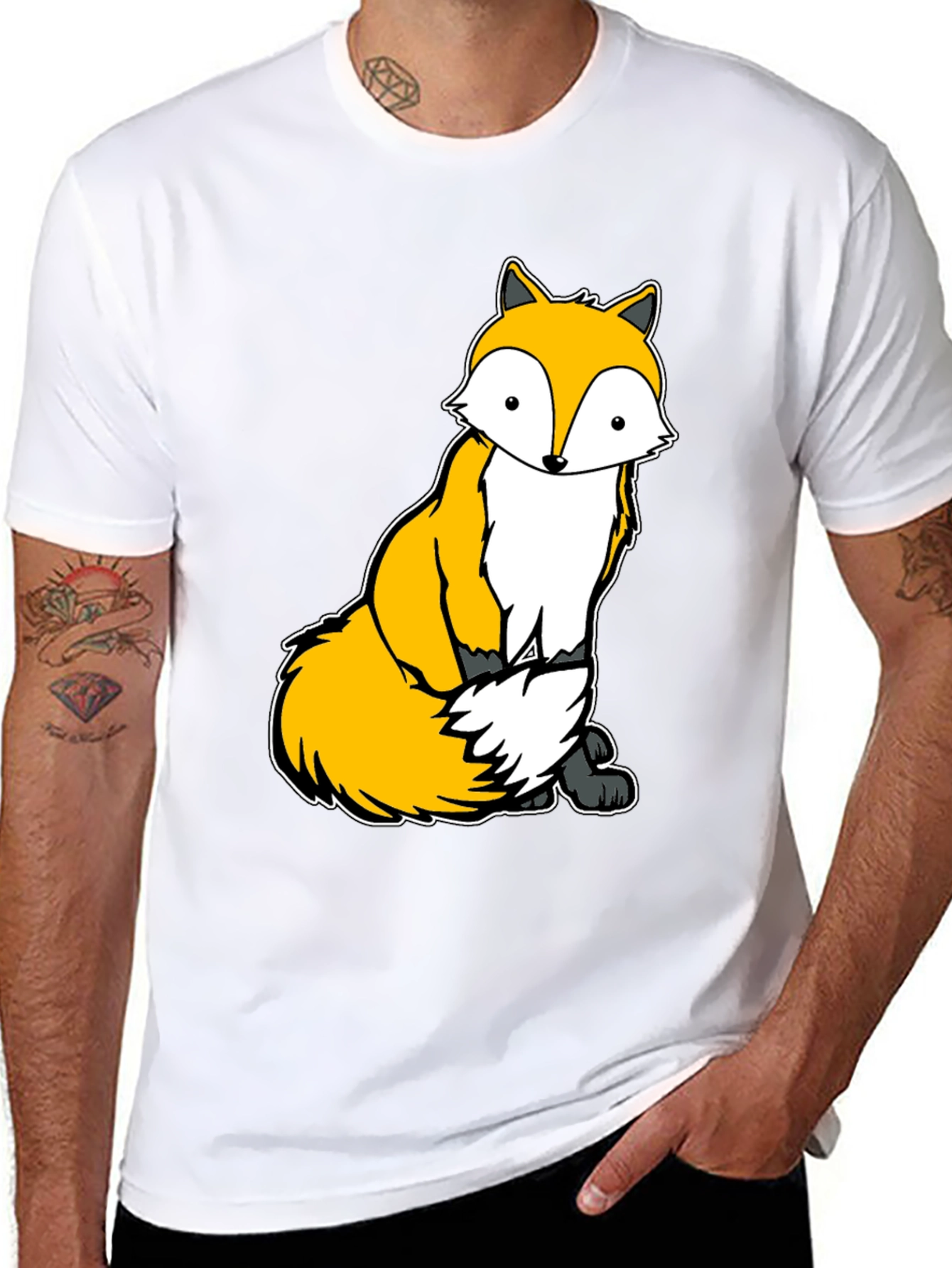 Cute Fox Graphic Tee - Unisex Soft Cotton T-Shirt