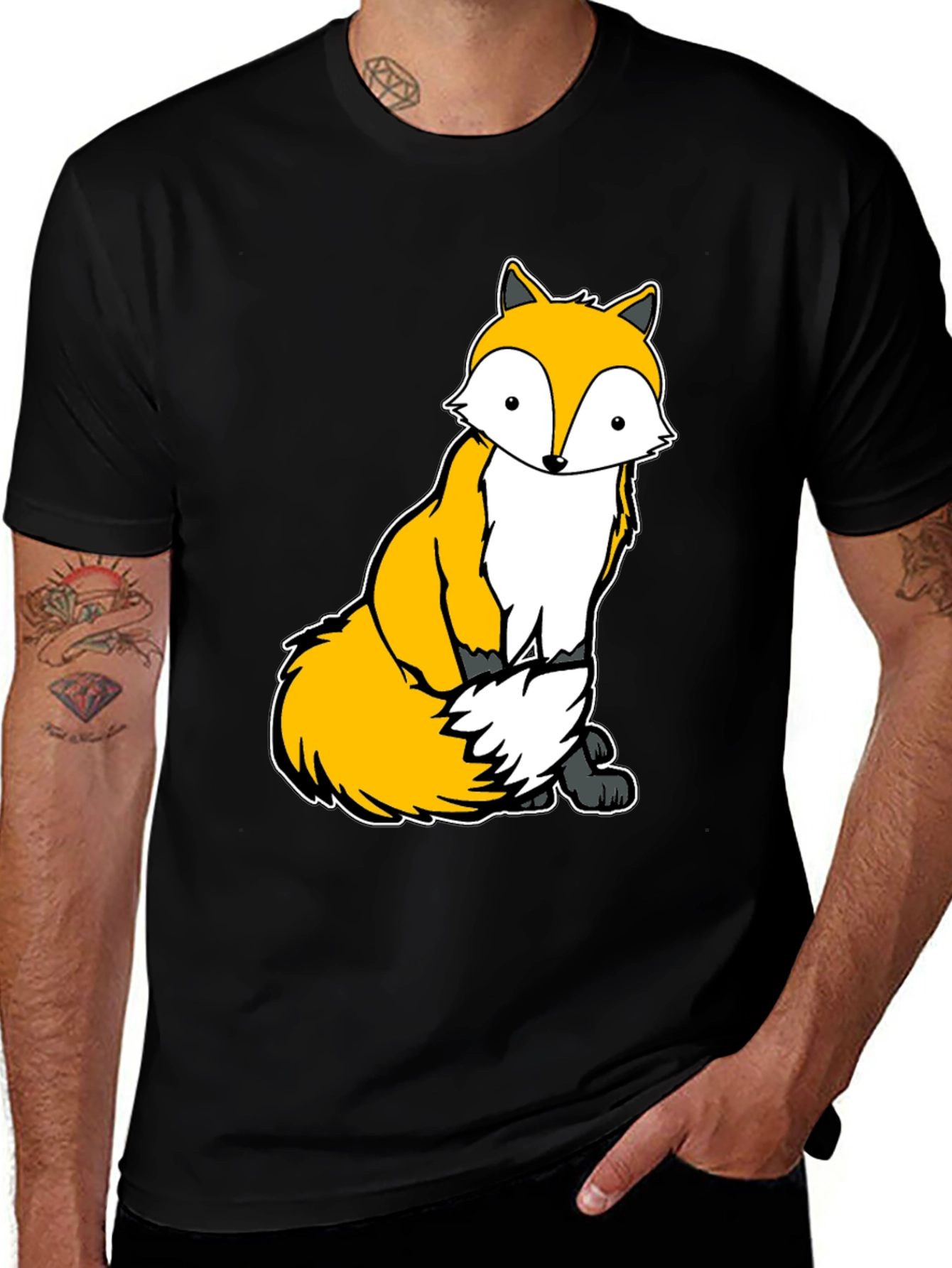 Cute Fox Graphic Tee - Unisex Soft Cotton T-Shirt