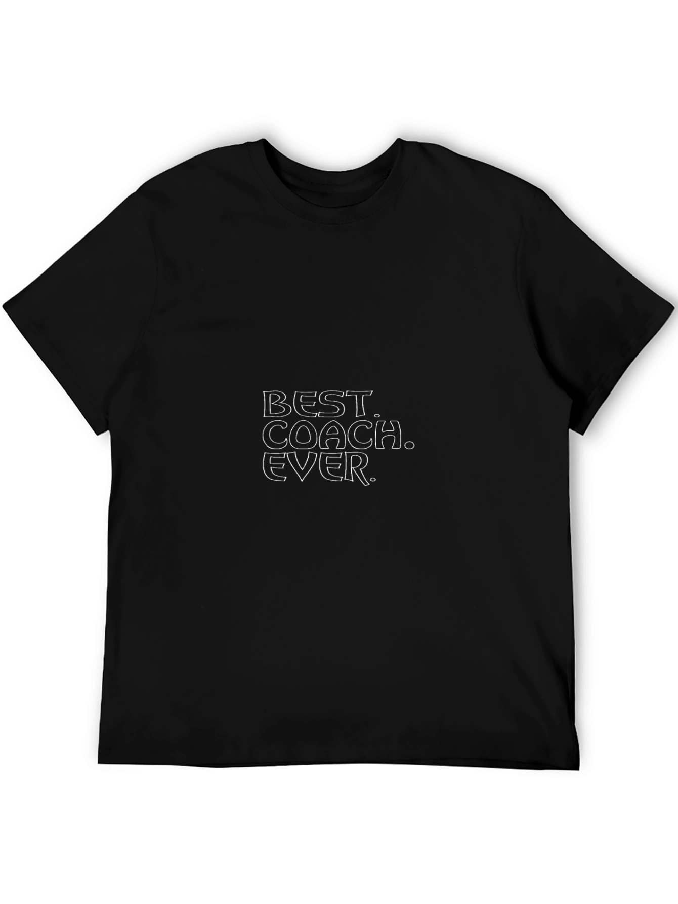 Best Coach Ever T-Shirt - Black Crew Neck Tee